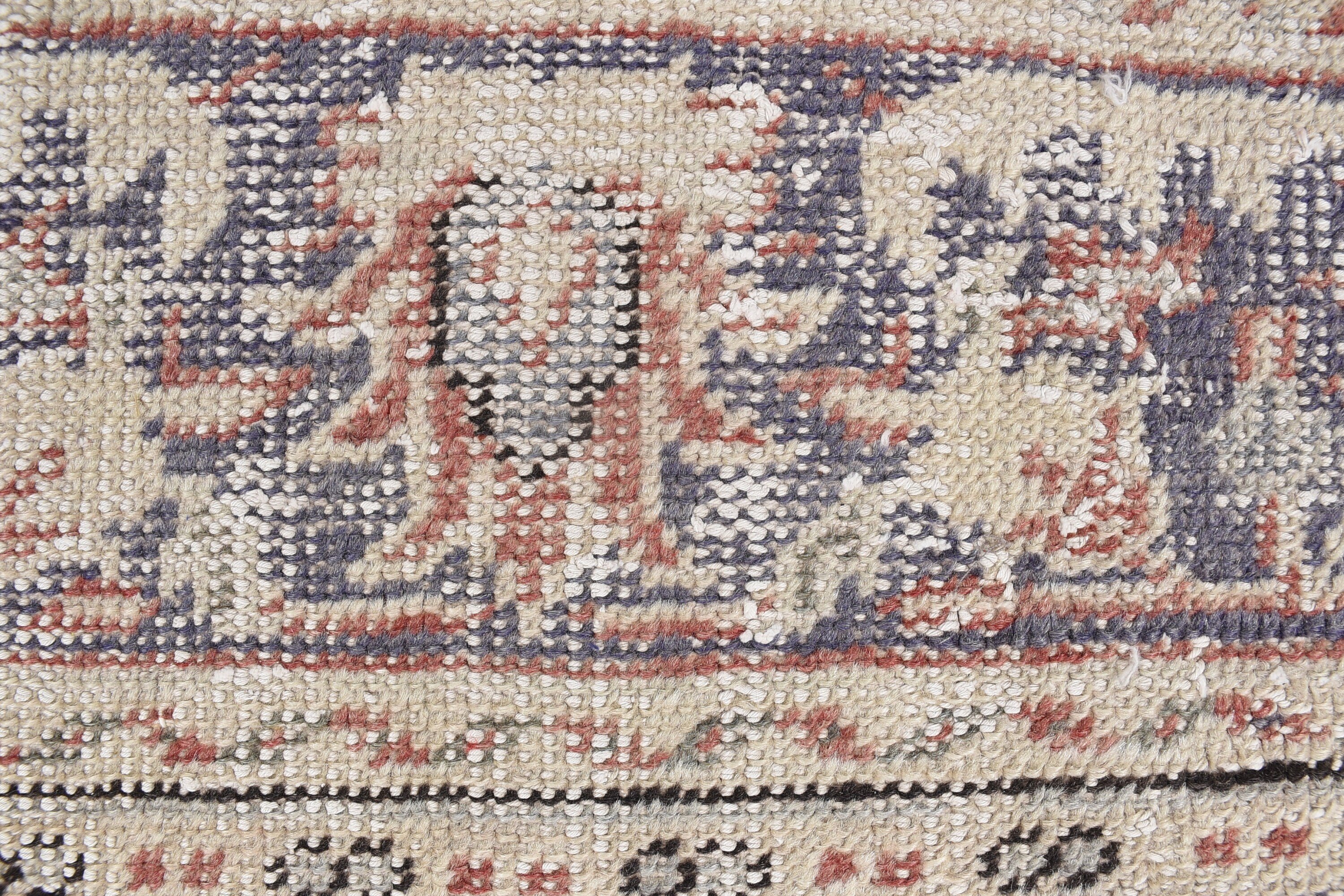 Kitchen Rug, Vintage Rugs, Entry Rug, Rugs for Door Mat, Turkish Rug, Bathroom Rugs, Beige  1.5x2.5 ft Small Rug, Wool Rug