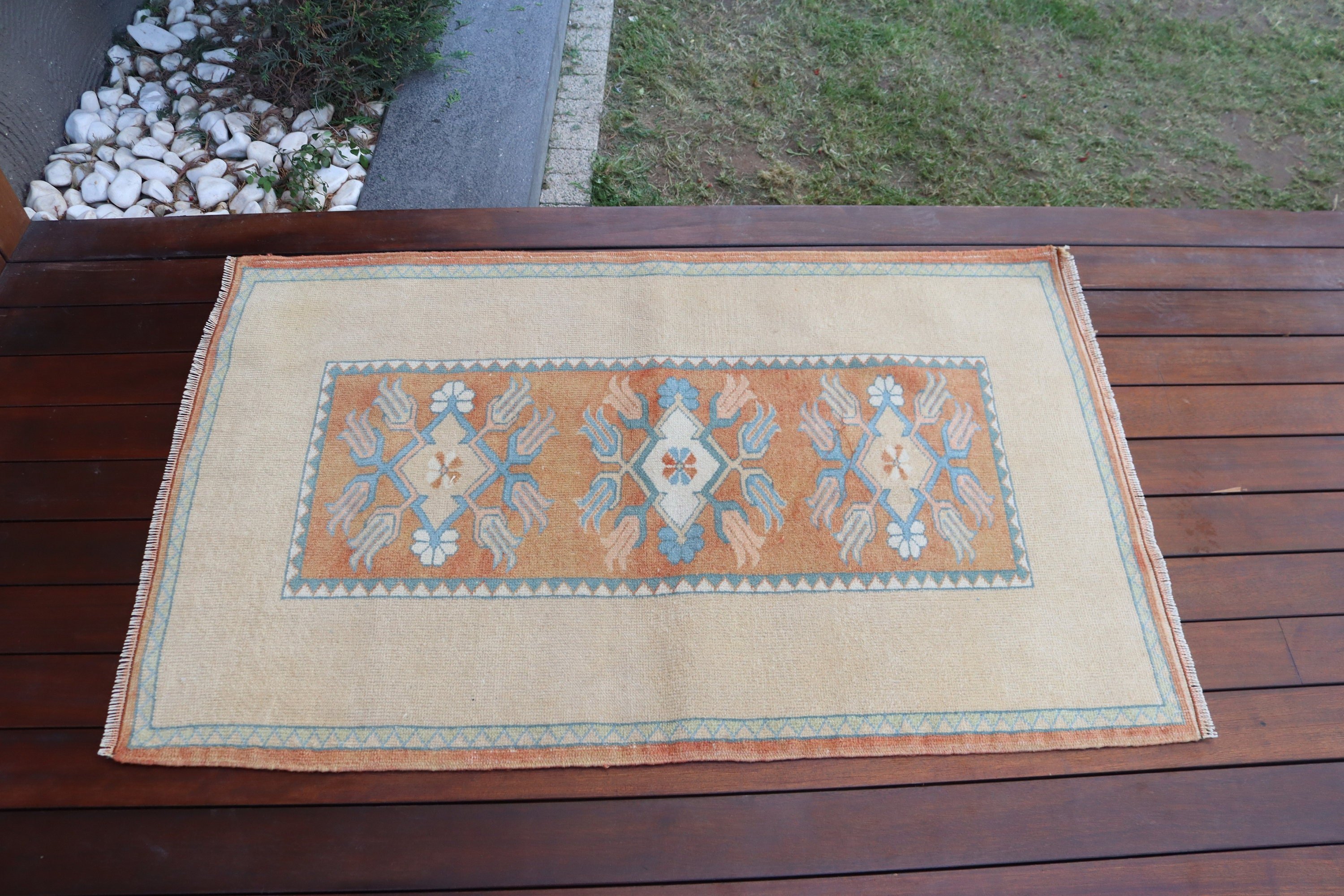 Duvara Asılı Halı, Türk Halıları, Boho Halıları, Vintage Halı, Mutfak Halısı, 2.6x4.1 ft Küçük Halılar, Yer Halıları, Bej Modern Halılar, Geometrik Halılar