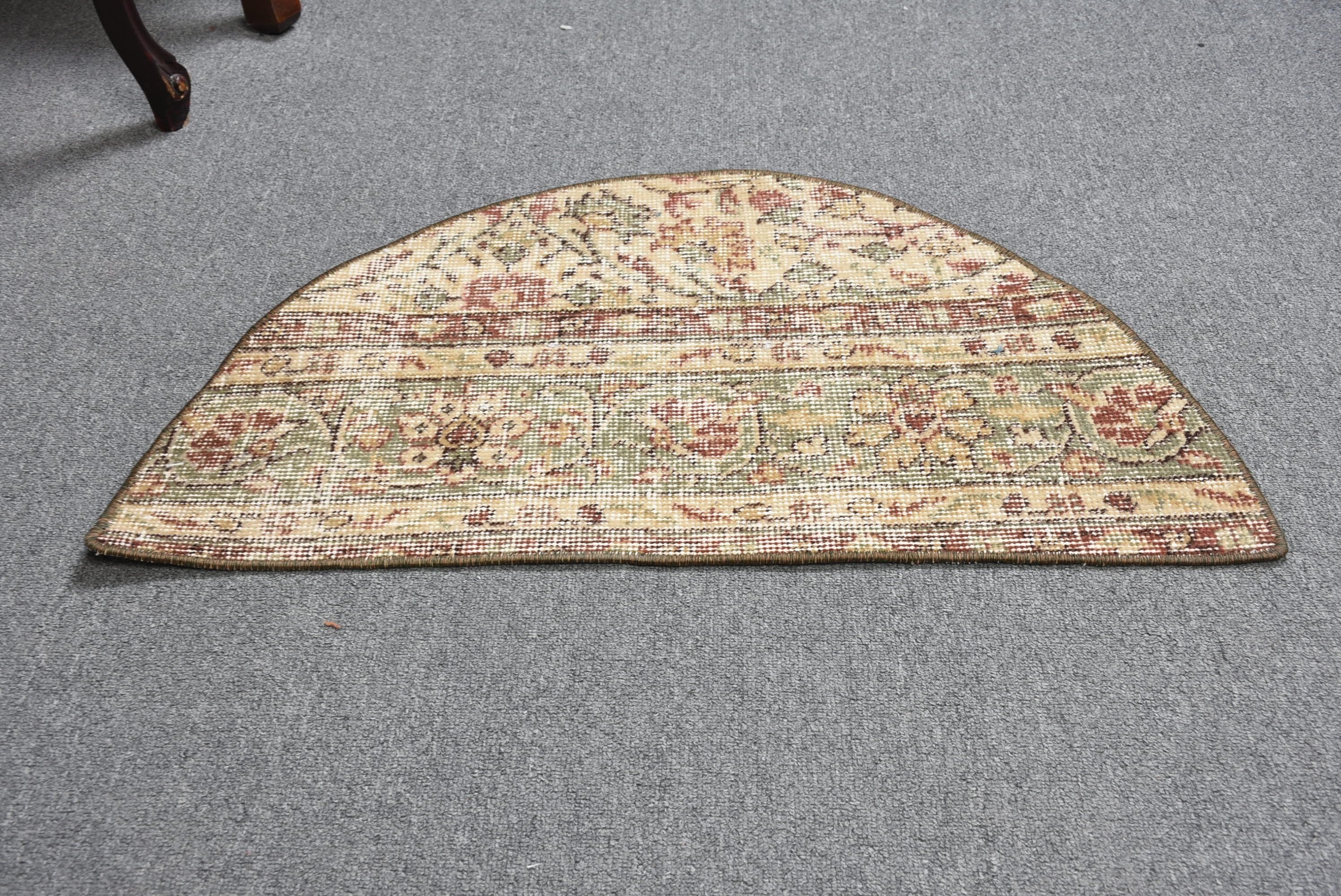 Turkish Rug, Car Mat Rug, Door Mat Rugs, Anatolian Rugs, Vintage Rug, Pale Rugs, 2.5x1.5 ft Small Rugs, Beige Moroccan Rug, Moroccan Rugs