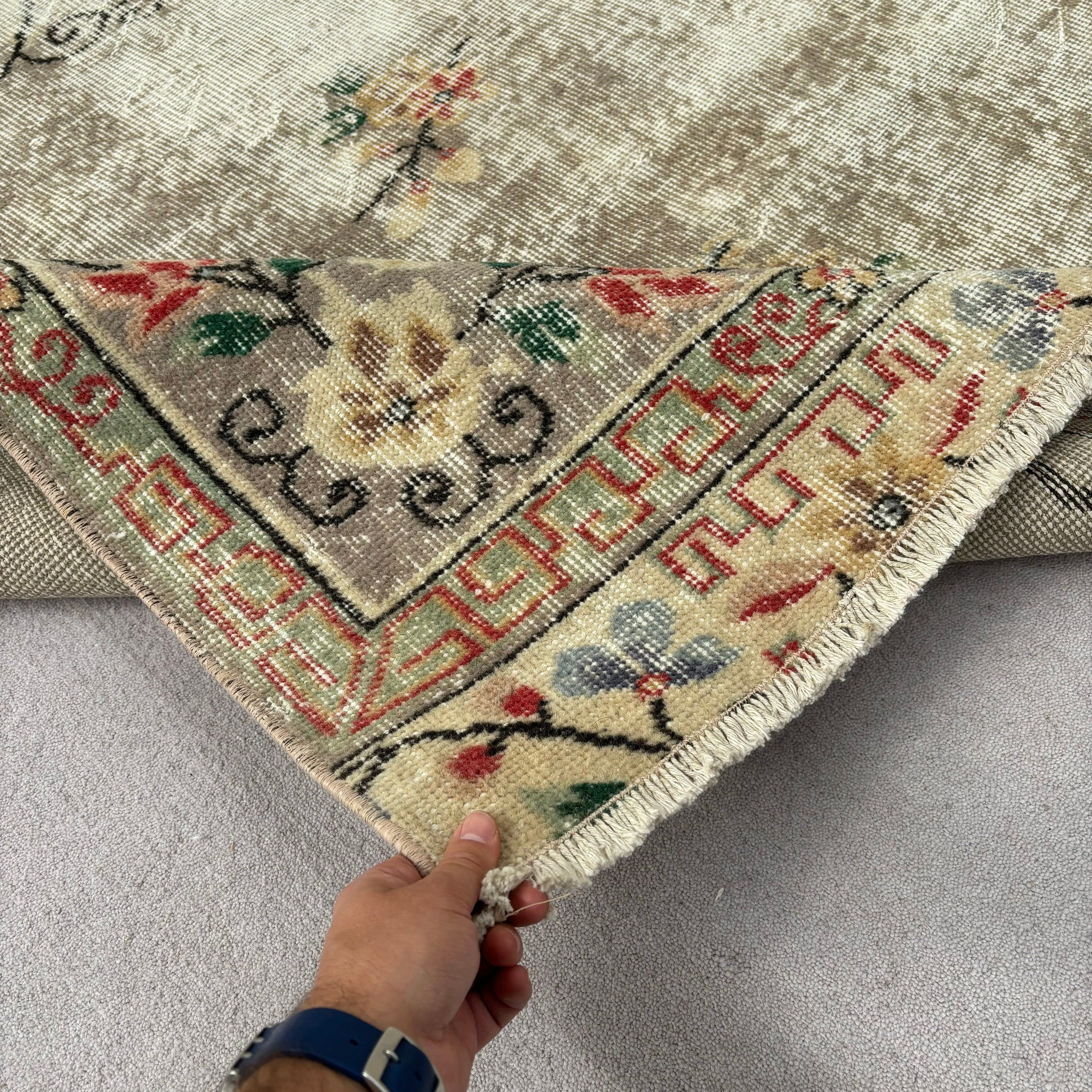 5.2x9 ft Büyük Halılar, Ev Dekorasyonu Halıları, Büyük Vintage Halılar, Oryantal Halılar, Türk Halısı, Vintage Halılar, Kahverengi Ev Dekor Halısı, Büyük Oushak Halıları