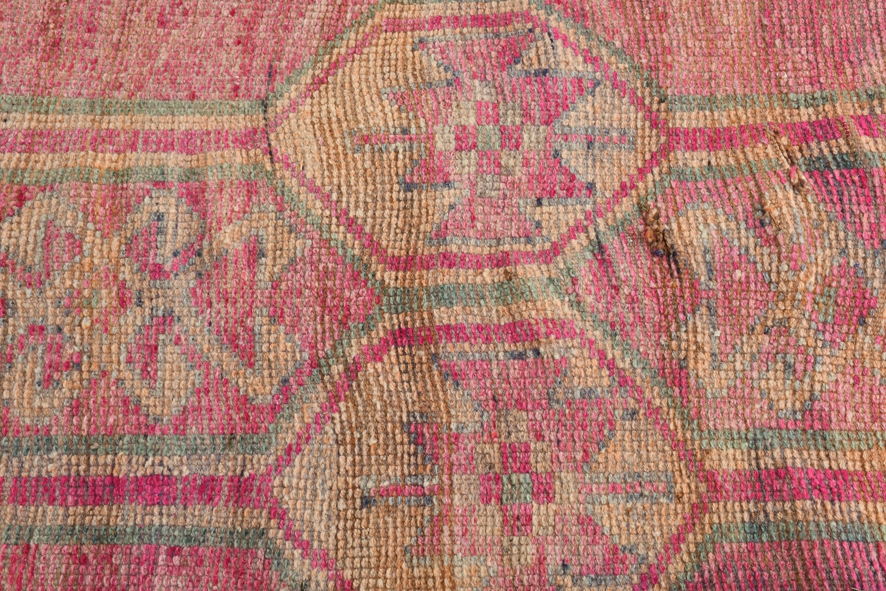 Bedroom Rug, 2.7x10.6 ft Runner Rug, Rugs for Kitchen, Orange Antique Rug, Turkish Rugs, Old Rug, Hallway Rug, Vintage Rugs, Anatolian Rug