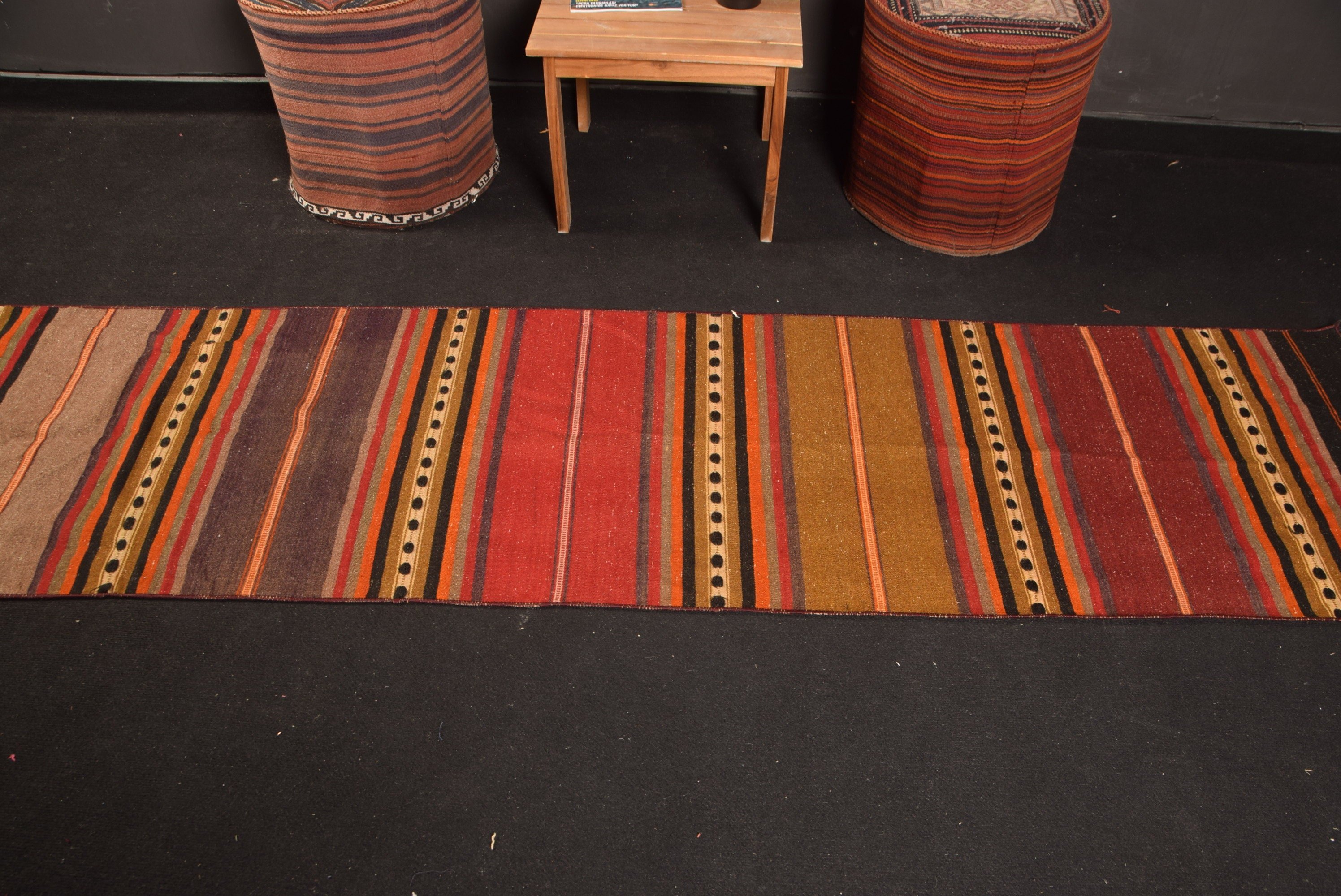 Hallway Rugs, Cool Rug, Red Floor Rug, Turkish Rug, 2.1x8.7 ft Runner Rugs, Oushak Rug, Rugs for Stair, Kilim, Corridor Rugs, Vintage Rug