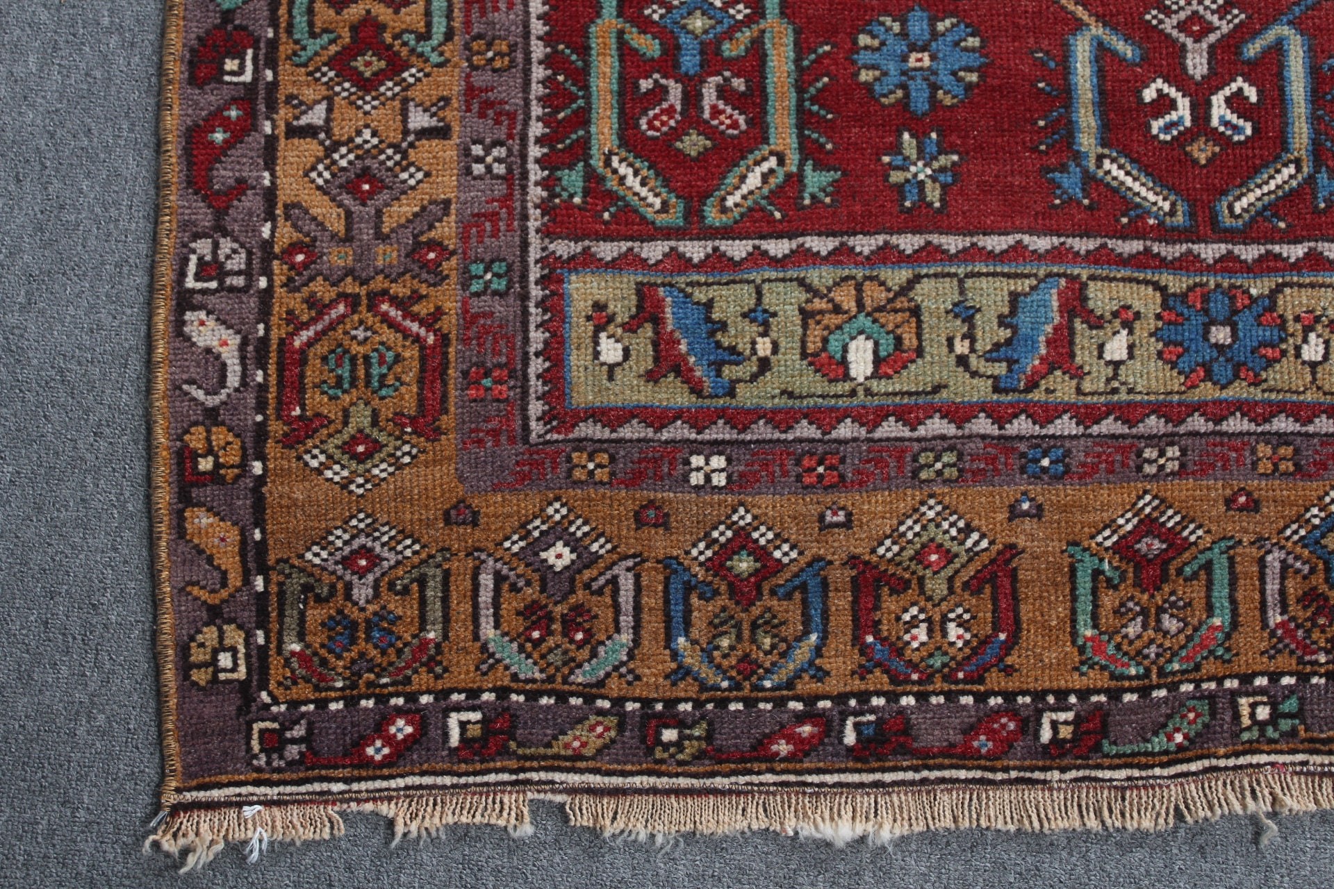 Oturma Odası Halıları, İç Mekan Halıları, Anadolu Halıları, Vintage Halı, Bohem Halısı, 3,8x7,9 ft Alan Kilimi, Kırmızı Oryantal Halı, Oryantal Halı, Türk Halıları