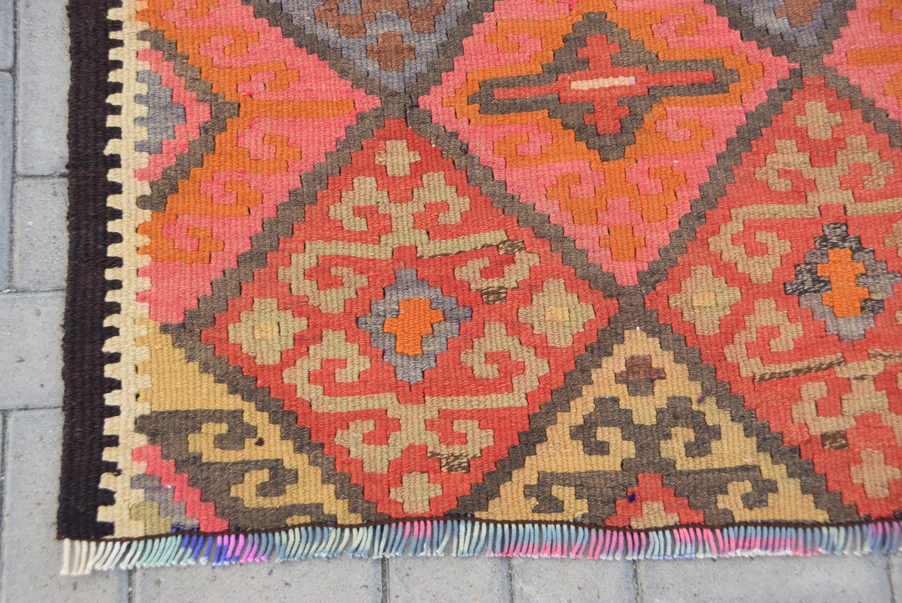 Türk Halısı, Retro Halılar, 3x10 ft Yolluk Halısı, Merdiven Halıları, Pembe Yün Halılar, Vintage Halılar, Koridor Halıları, Mutfak Halısı, Anadolu Halıları