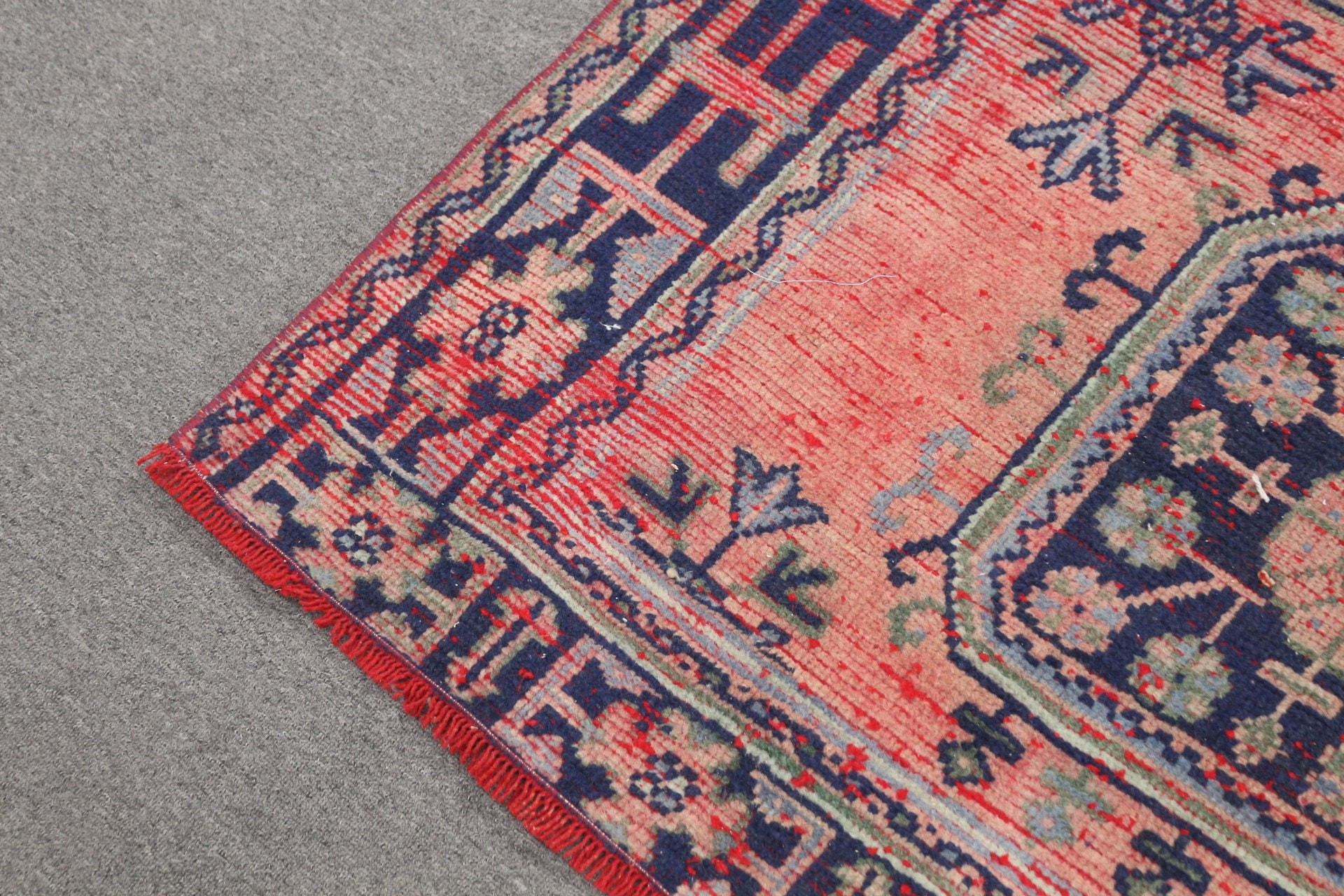 Boho Rugs, Oushak Rug, Bedroom Rugs, Turkish Rugs, Living Room Rugs, Vintage Rugs, 4.3x10.6 ft Large Rug, Red Oushak Rugs