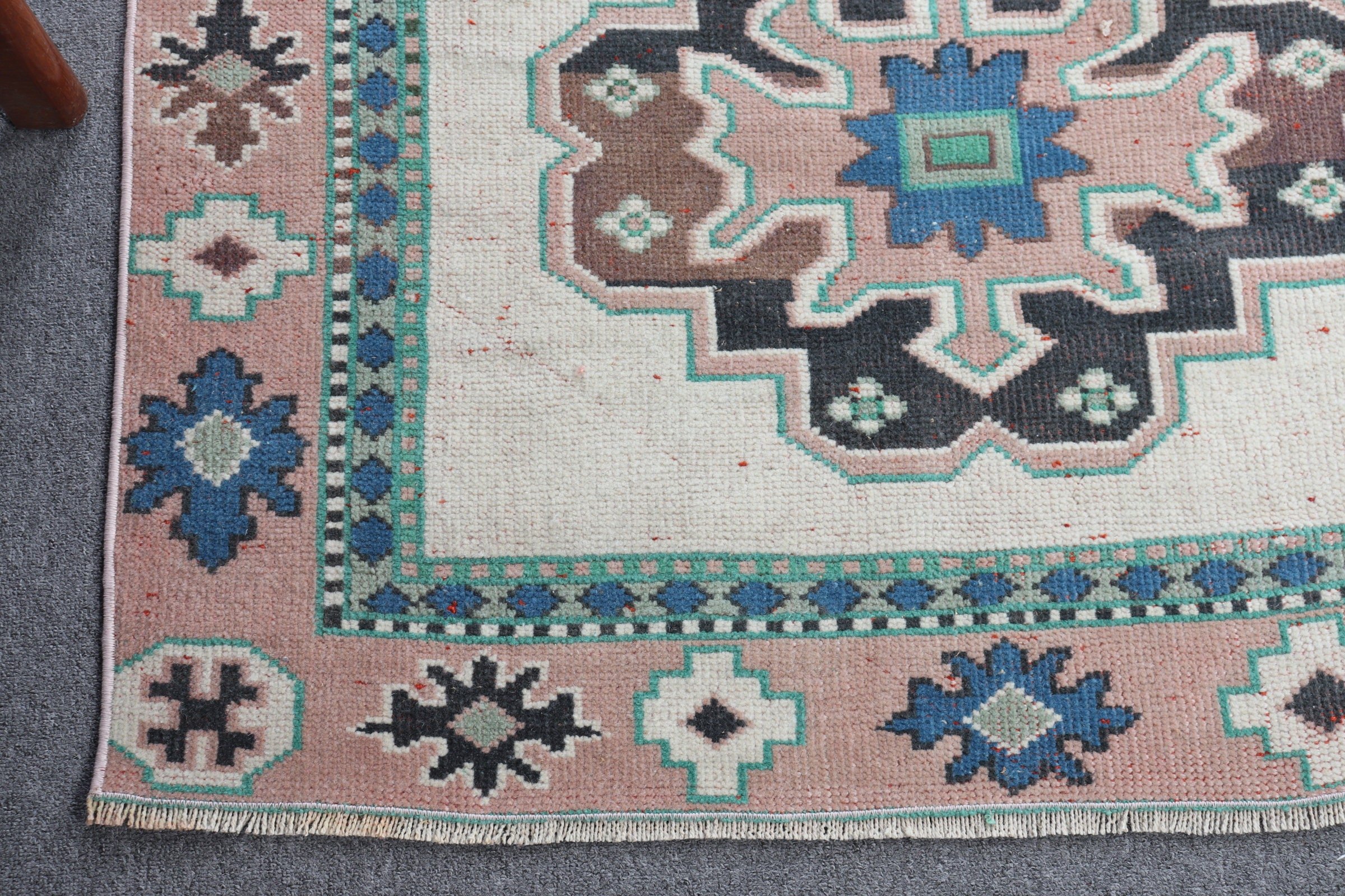 Office Rug, Beige Home Decor Rug, Nursery Rug, Cool Rugs, Rugs for Bedroom, 3.5x6.2 ft Accent Rug, Kitchen Rugs, Vintage Rug, Turkish Rugs