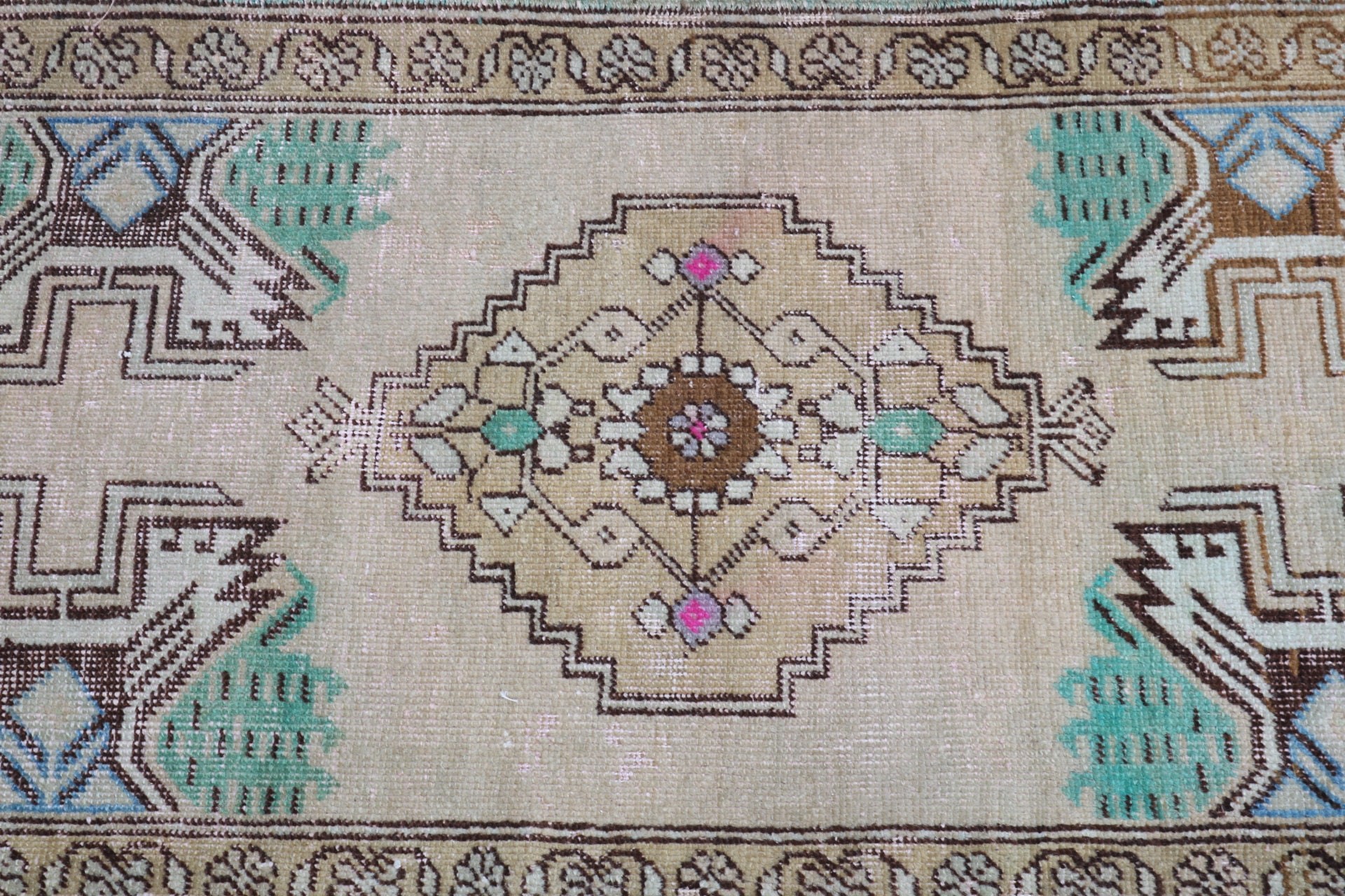 Door Mat Rug, Turkish Rugs, Boho Rug, Small Area Rug, Oriental Rug, Rugs for Bath, 1.6x3.2 ft Small Rugs, Vintage Rug, Beige Kitchen Rugs