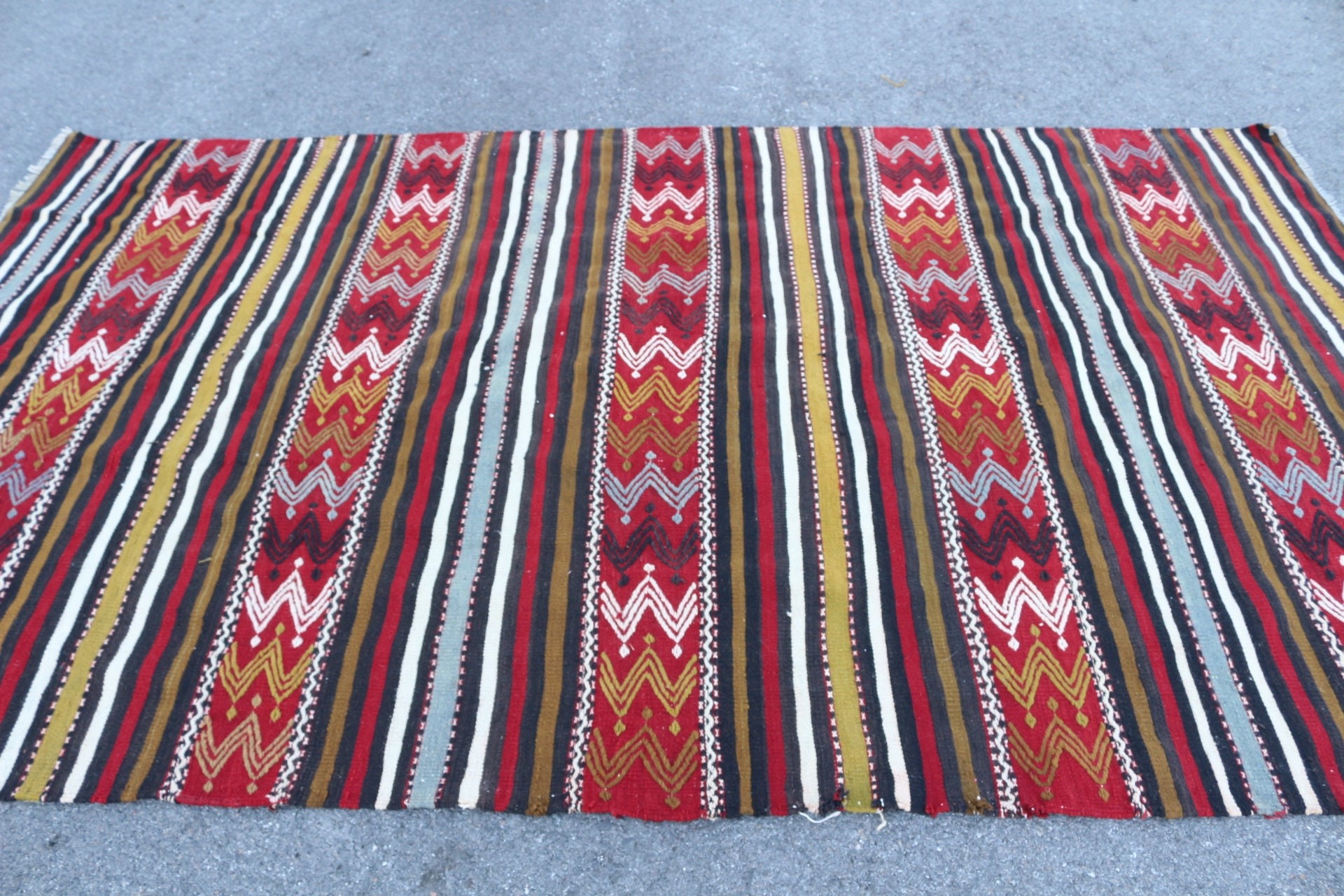 5.4x9.6 ft Large Rug, Cute Rug, Red Floor Rug, Dining Room Rug, Bedroom Rug, Turkish Rug, Oriental Rug, Vintage Rug, Home Decor Rugs, Kilim