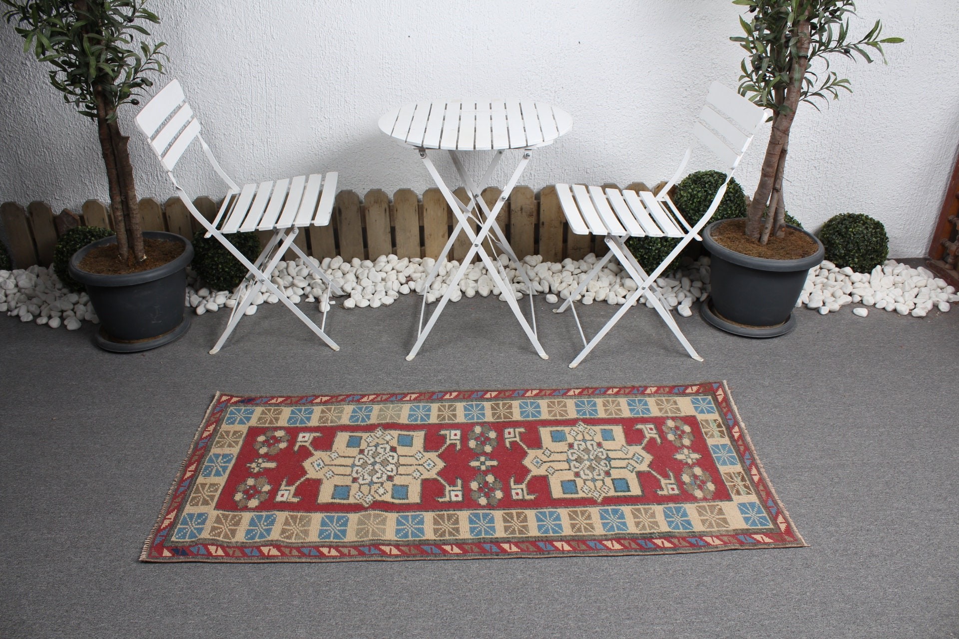 Nursery Rugs, Turkish Rug, 2.3x5.1 ft Small Rug, Rugs for Bedroom, Red Antique Rug, Antique Rug, Vintage Rug, Entry Rugs, Floor Rug