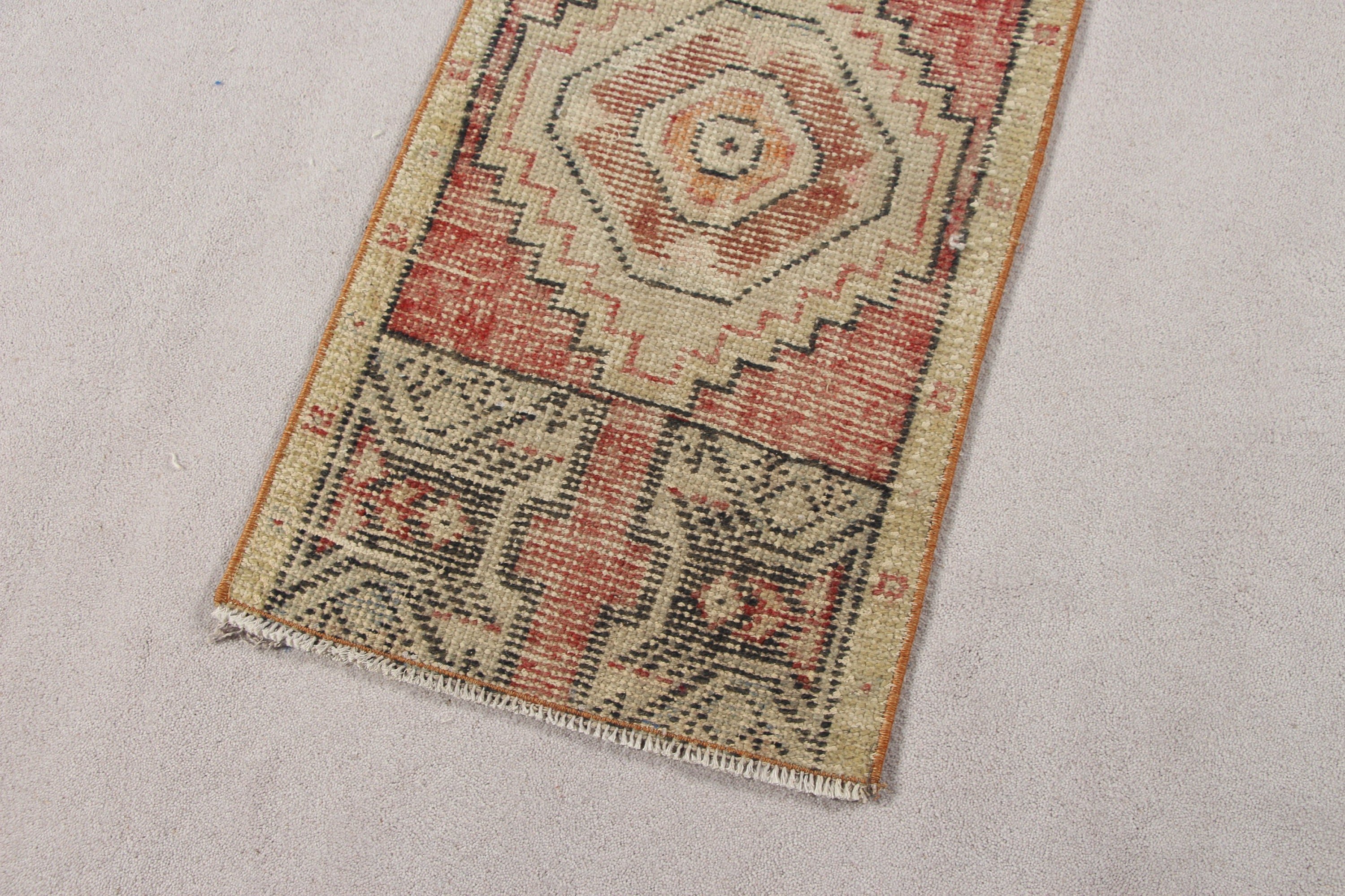 Wool Rugs, Vintage Rugs, Rugs for Wall Hanging, Car Mat Rugs, 1.5x2.9 ft Small Rug, Turkish Rugs, Nursery Rug, Floor Rugs, Red Cool Rugs