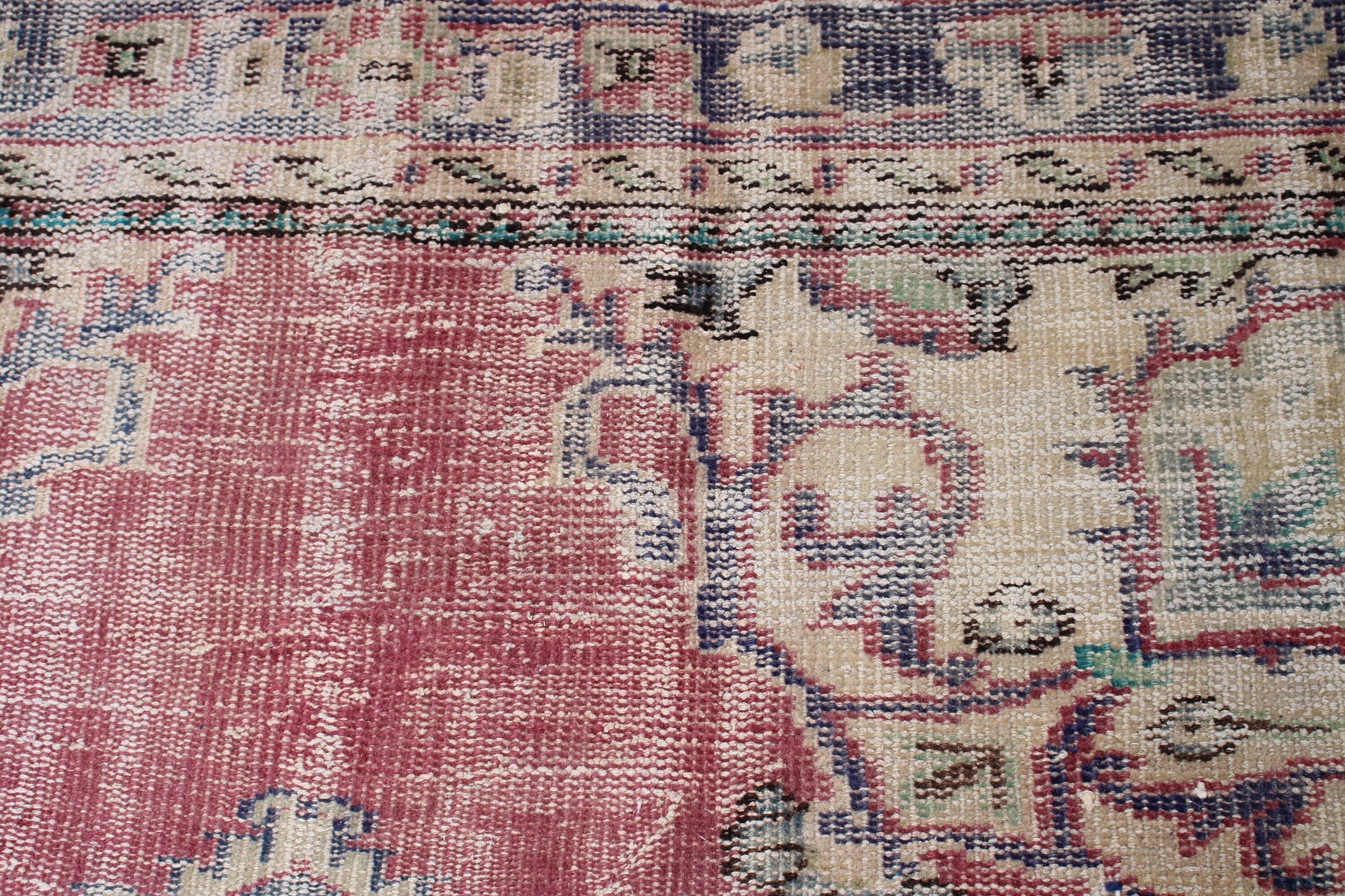 Oriental Rug, Wool Rugs, 2x4.3 ft Small Rugs, Art Rug, Entry Rug, Vintage Rug, Purple Wool Rugs, Turkish Rugs, Rugs for Entry, Door Mat Rug