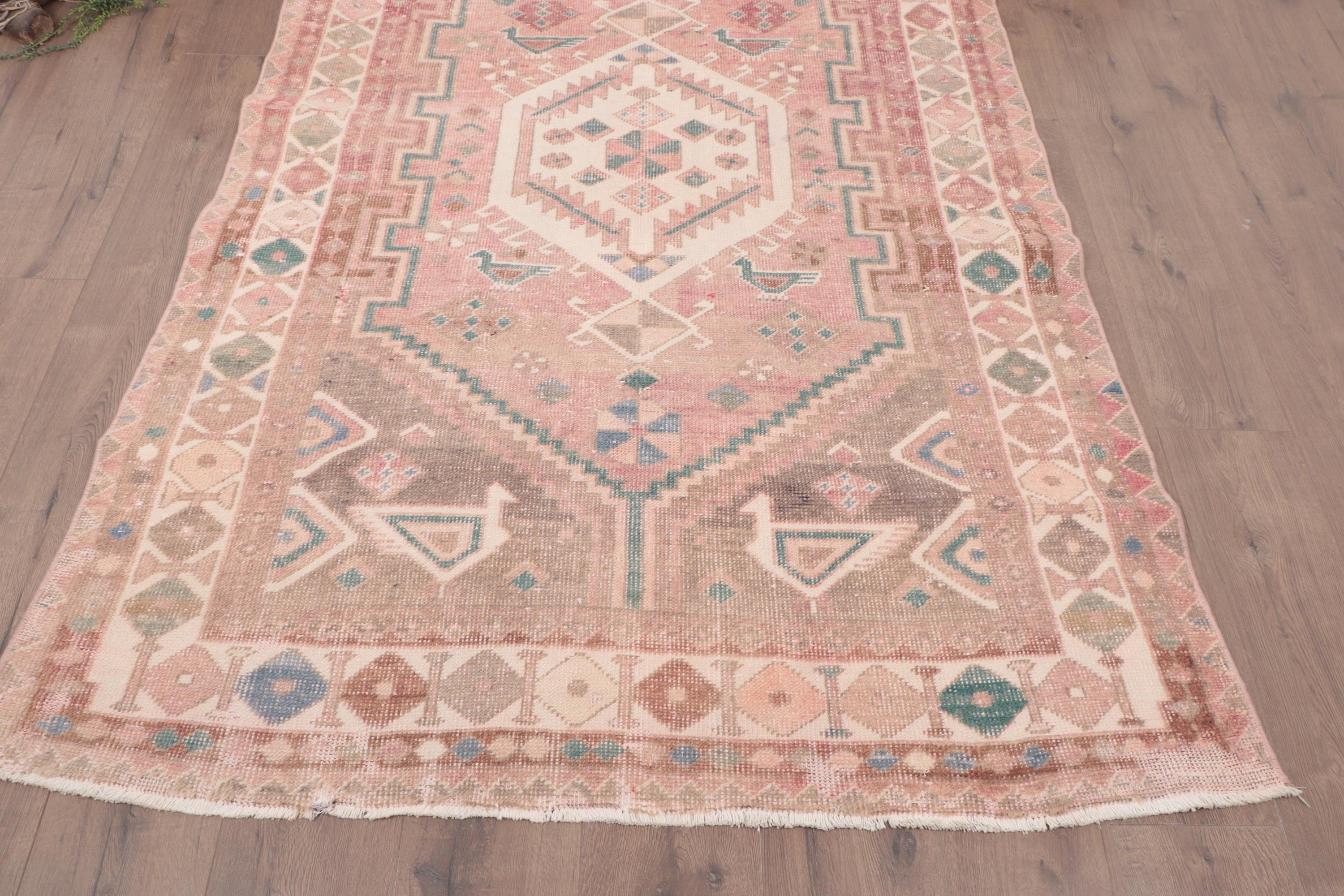 Türk Halısı, Mutfak Halısı, 4,8x7 ft Alan Halıları, Vintage Halılar, Pembe Oryantal Halı, İç Mekan Halıları, Boho Alan Halıları, Boho Halı