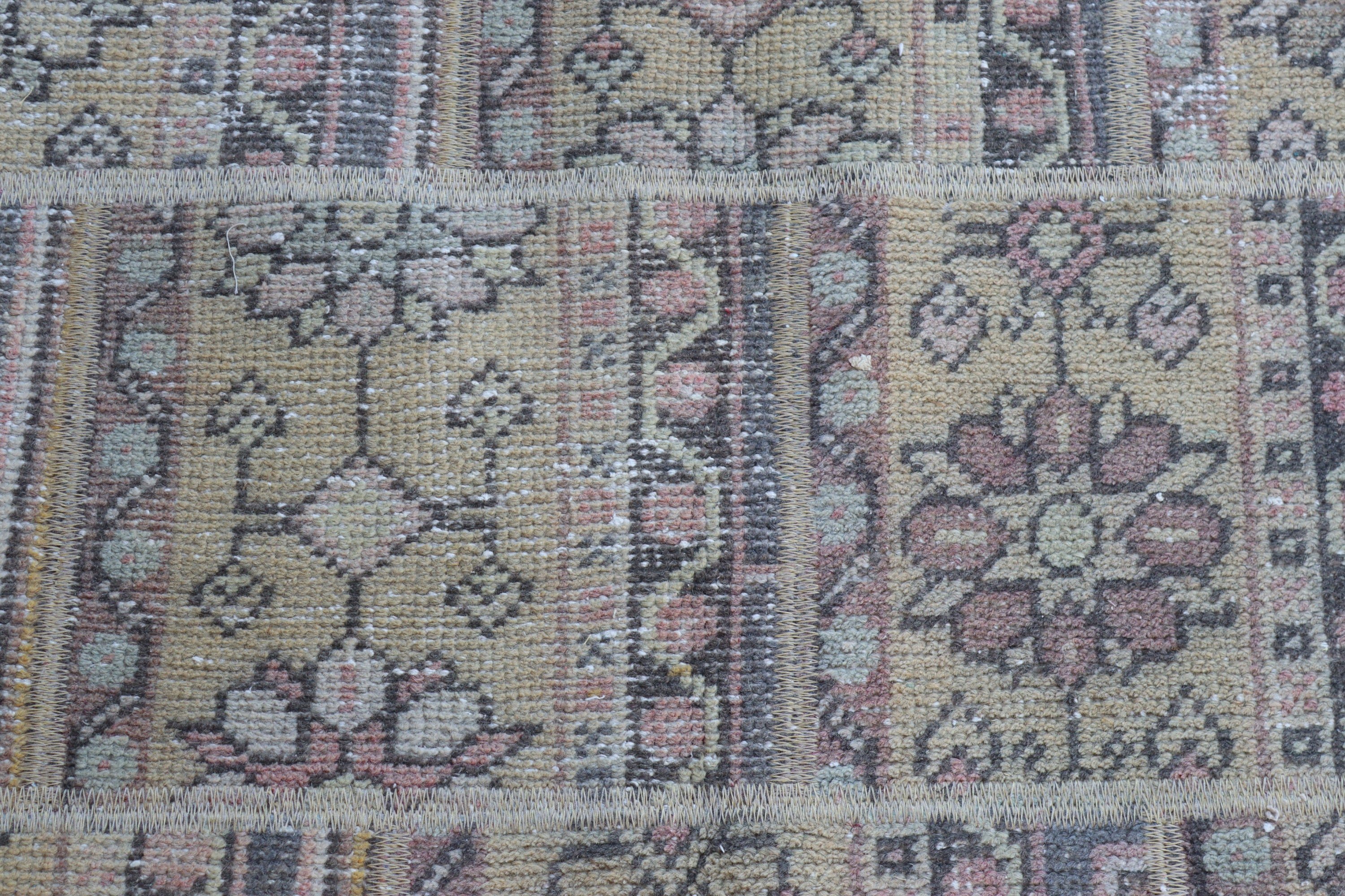 Beige  2.6x5.2 ft Small Rug, Turkish Rugs, Anatolian Rugs, Bedroom Rugs, Door Mat Rug, Vintage Rugs, Small Area Rugs