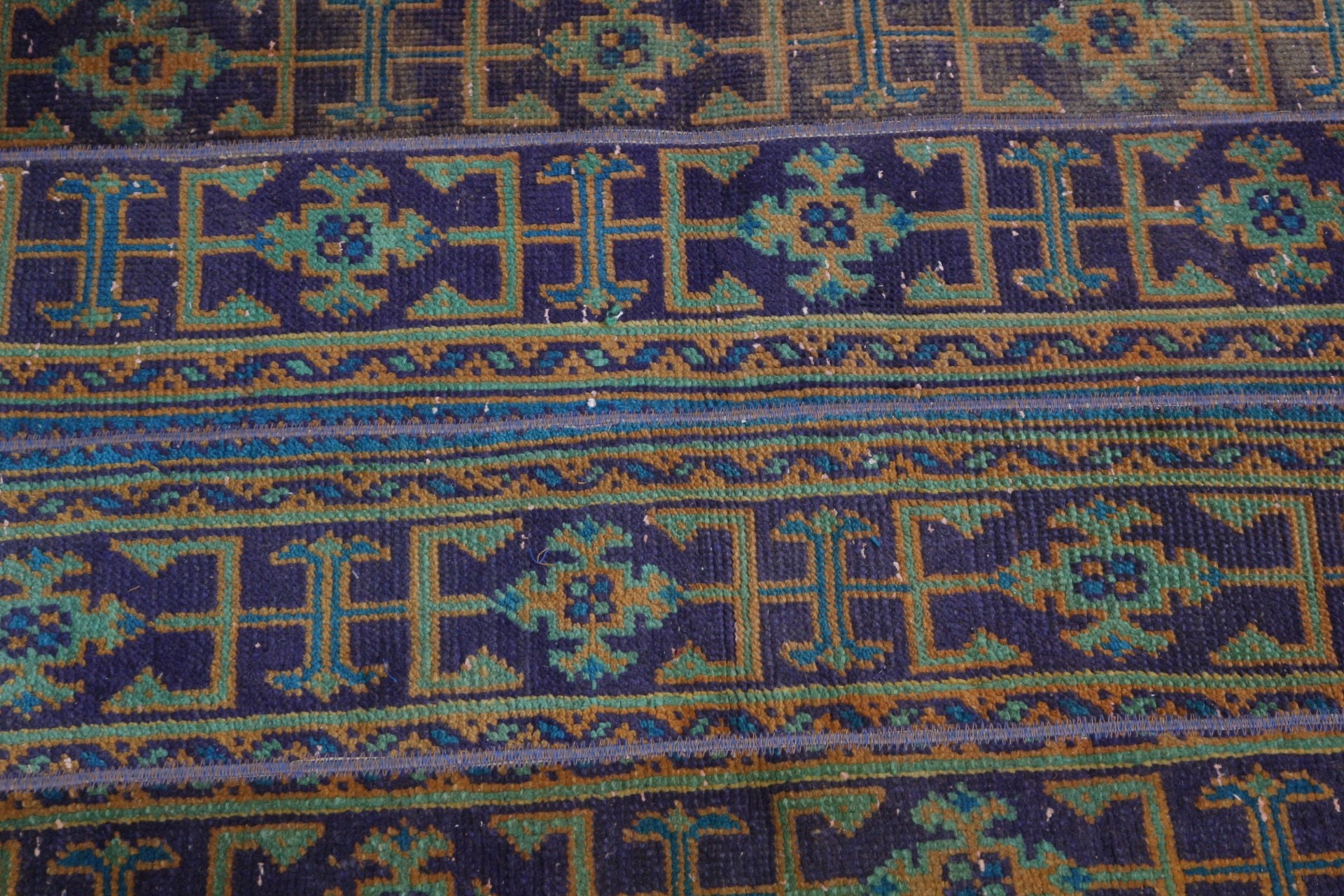 Turkish Rug, Home Decor Rugs, 2.9x3.8 ft Small Rug, Blue Cool Rug, Anatolian Rug, Vintage Rugs, Door Mat Rug, Pastel Rug, Bathroom Rug
