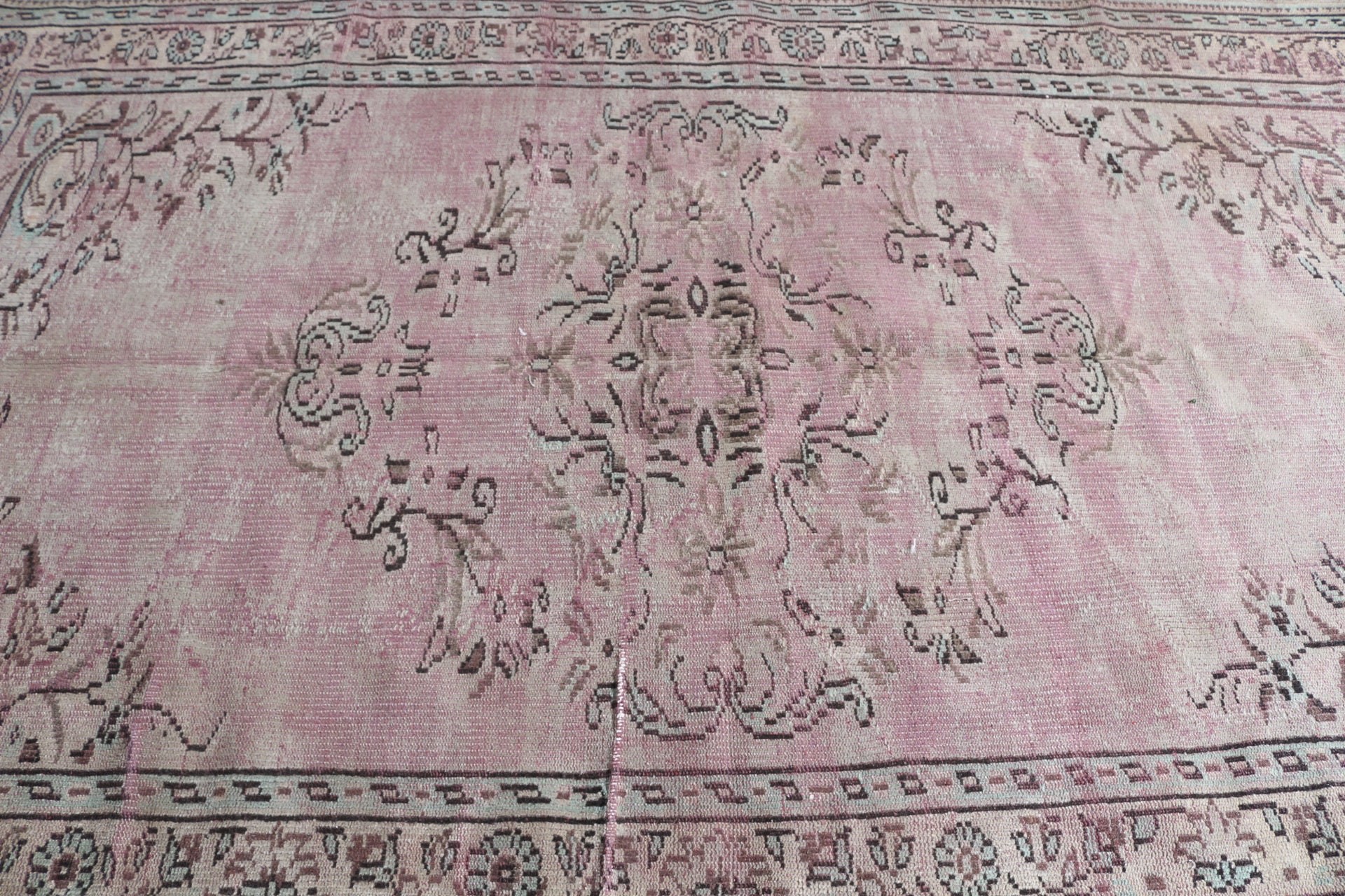 Türk Halısı, Yatak Odası Halıları, Salon Halısı, Vintage Halılar, Parlak Halı, 5.6x8.6 ft Büyük Halı, Mor Oryantal Halı, Anadolu Halısı