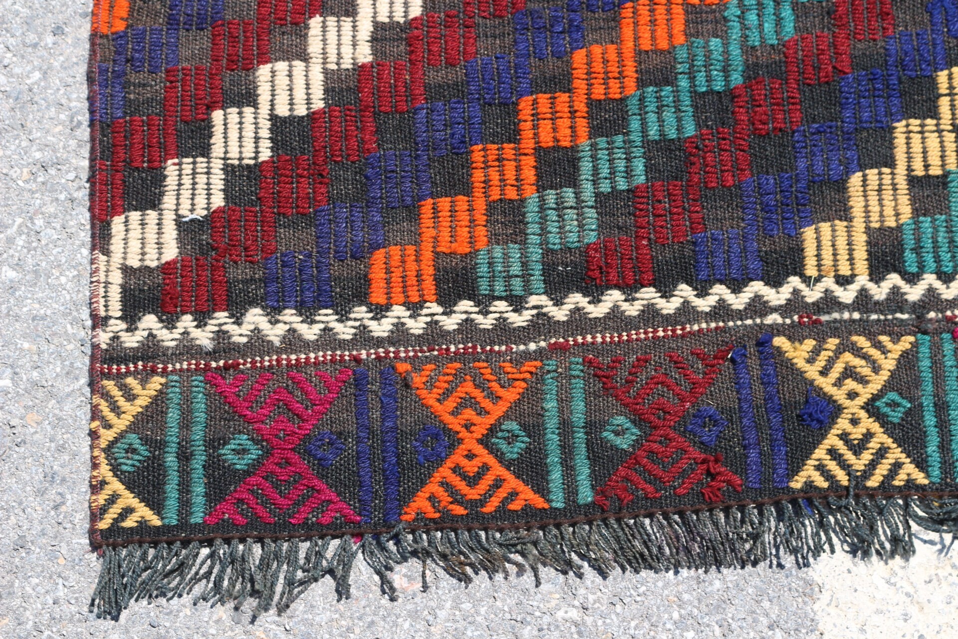 Vintage Rug, Turkish Rugs, Kilim, Yellow Oriental Rugs, Corridor Rug, Hallway Rugs, Oushak Rugs, 2.6x8.2 ft Runner Rug