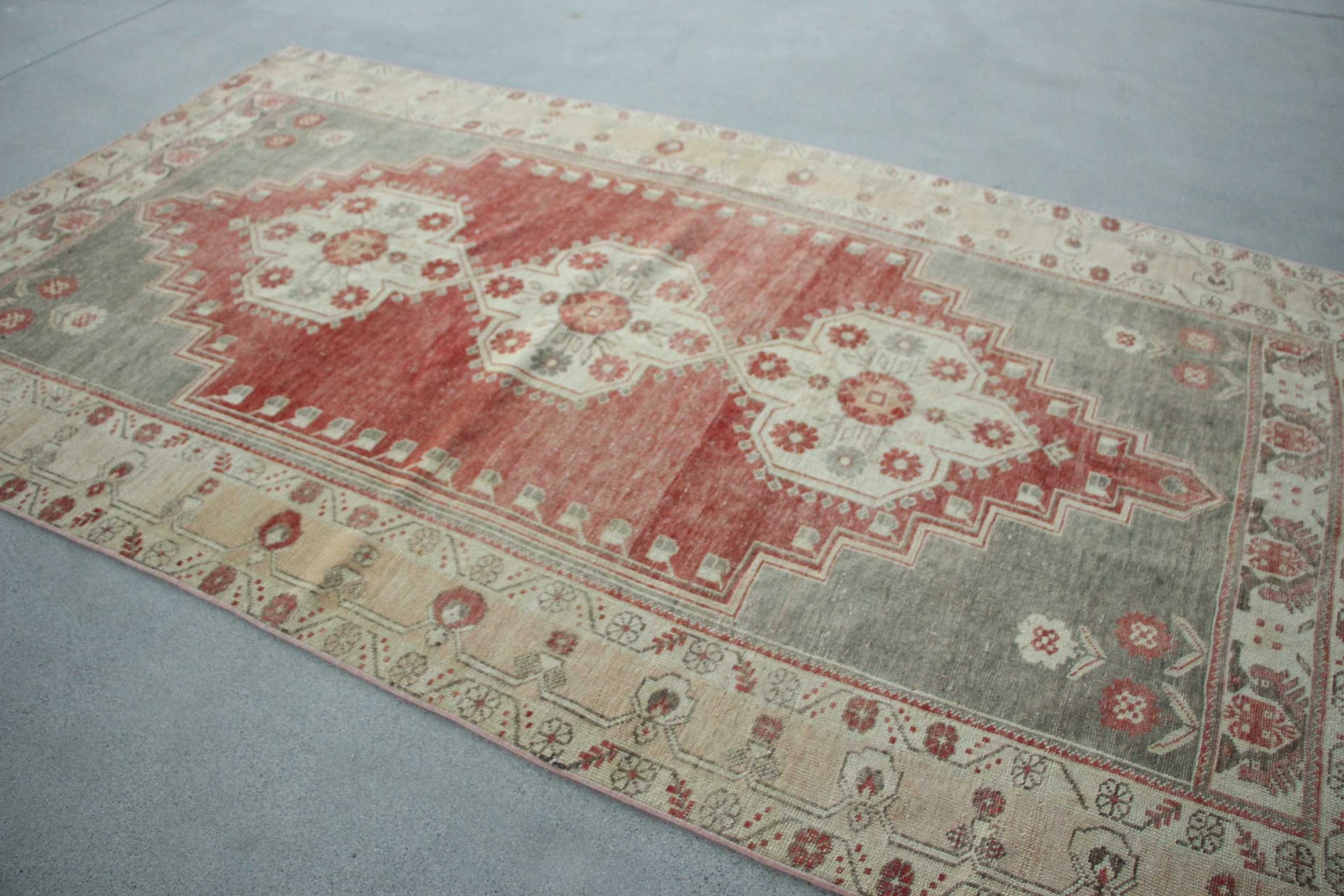 Fas Halısı, 5.4x9.5 ft Büyük Halı, Kırmızı Fas Halıları, Vintage Halı, Oryantal Halılar, Boho Halı, Oturma Odası Halısı, Türk Halısı, Yemek Odası Halısı