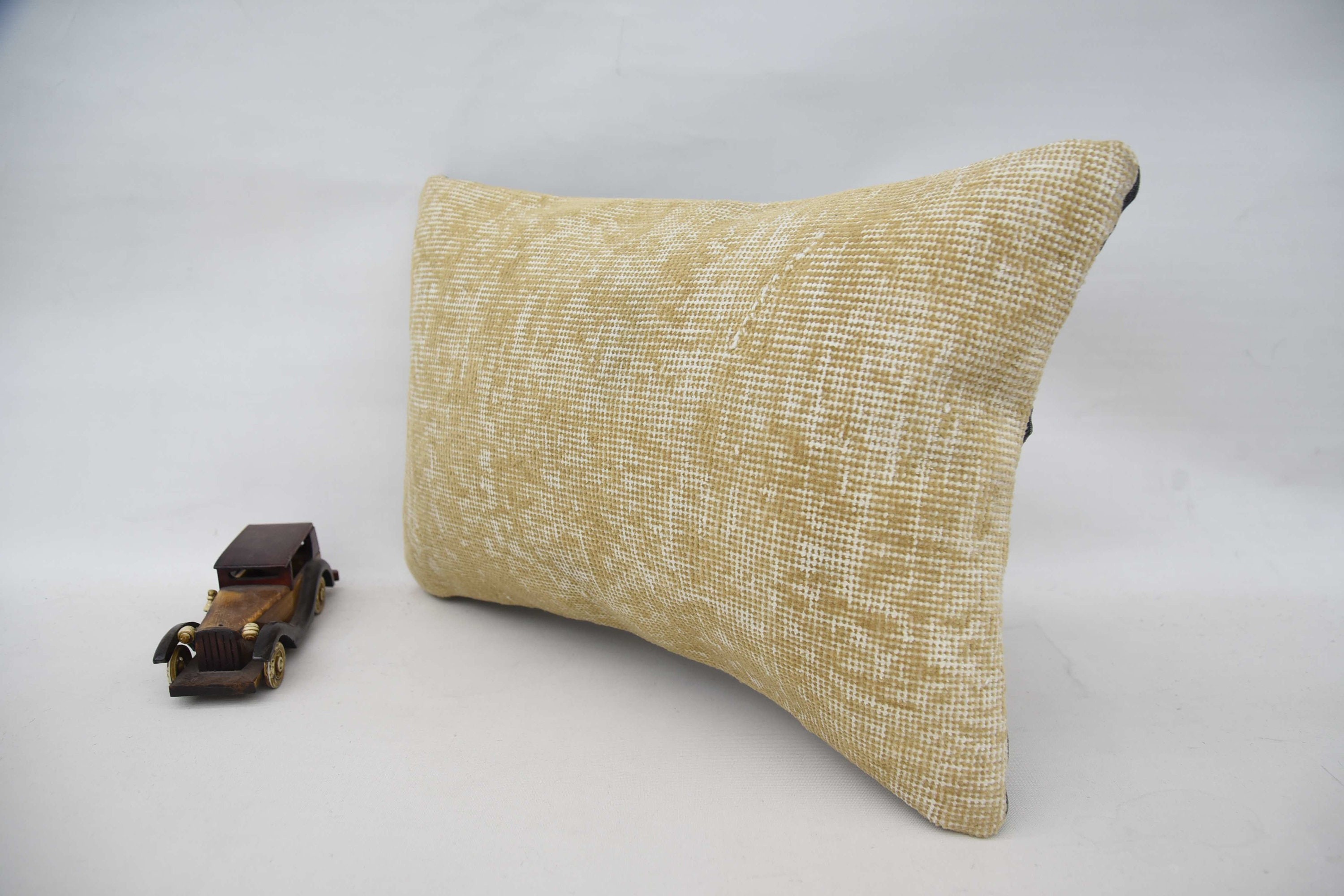 Ethnic Throw Pillow Sham, Pillow for Sofa, Farmhouse Cushion, 16"x24" Beige Cushion, Vintage Pillow, Gift Pillow, Decorative Throw Cushion