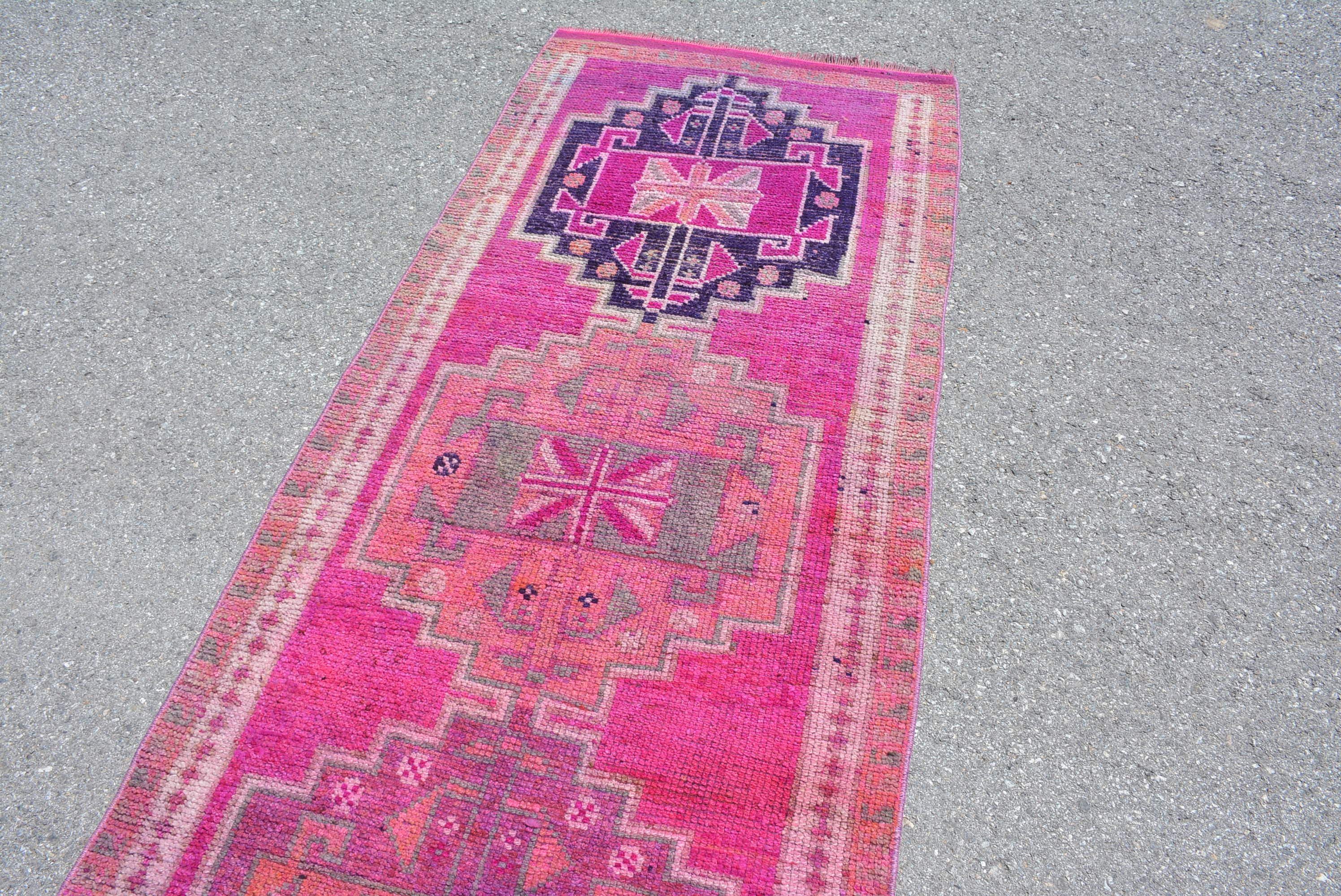 3.1x11.4 ft Runner Halı, Runner Halıları, Türk Halısı, Vintage Halı, Mutfak Halısı, Antika Halı, Anadolu Halıları, Türk Yolluk Halıları