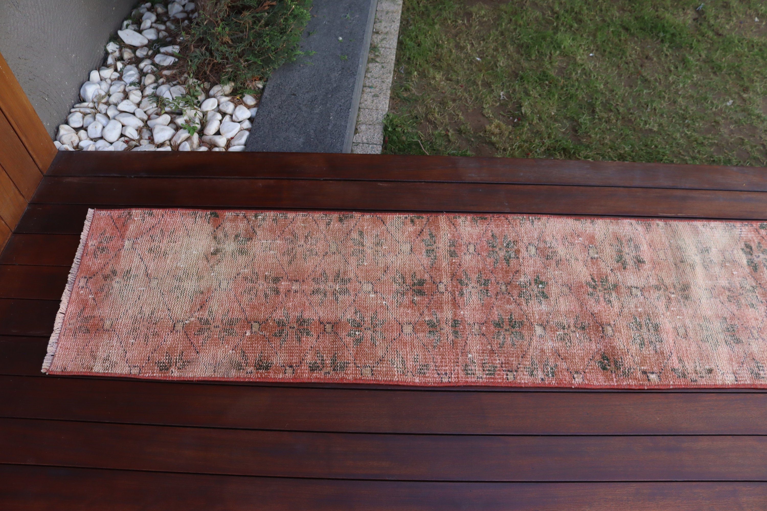 1.5x8.7 ft Runner Halıları, Koridor Halıları, Mutfak Halısı, Türkiye Halıları, Vintage Runner Halıları, Kırmızı Yer Halısı, Vintage Halılar, Yer Halısı, Türk Halıları