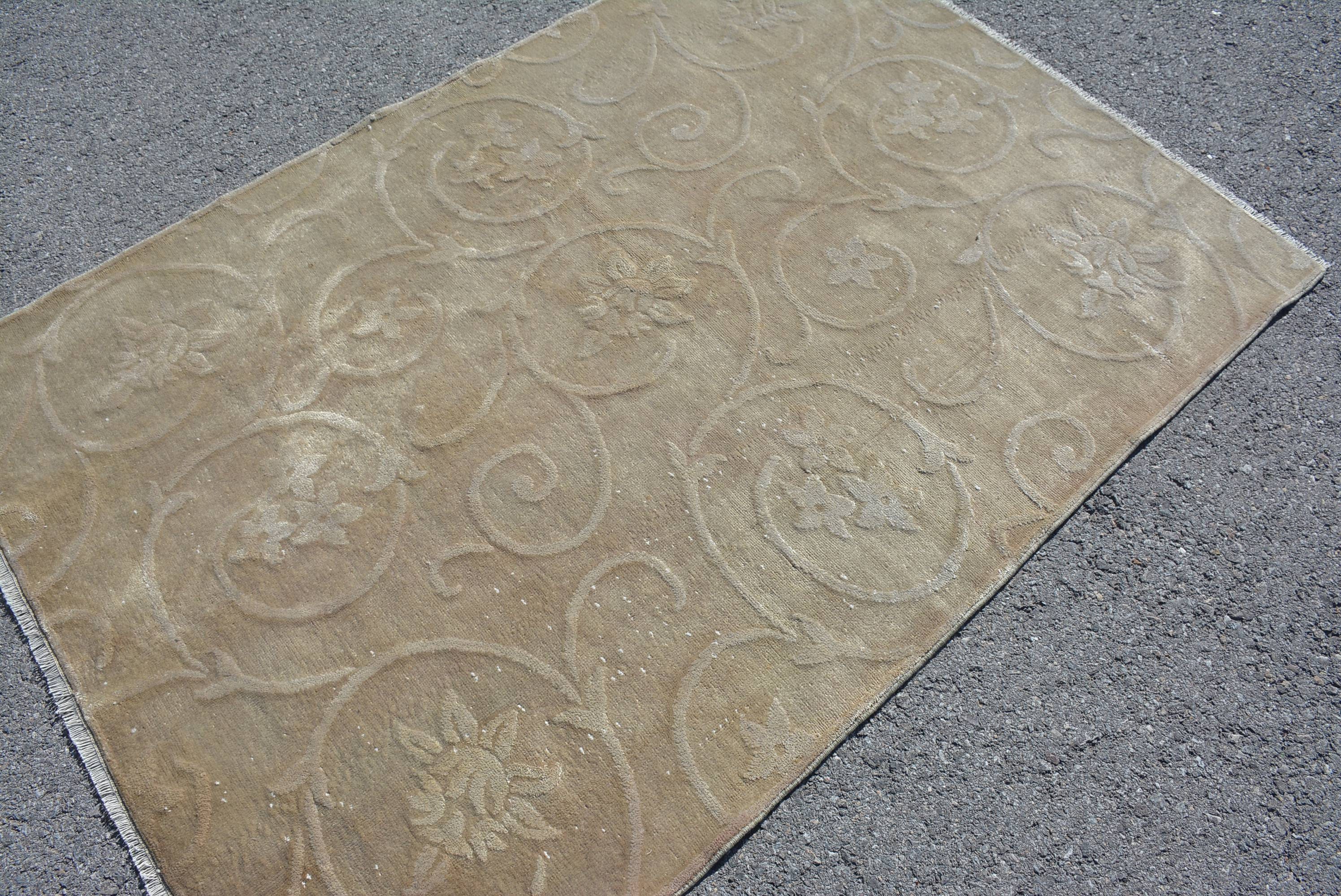 Moroccan Rugs, Vintage Rug, Indoor Rugs, Kitchen Rug, Turkish Rugs, Rugs for Area, 4.3x6.1 ft Area Rugs, Vintage Area Rug Rugs, Bedroom Rug