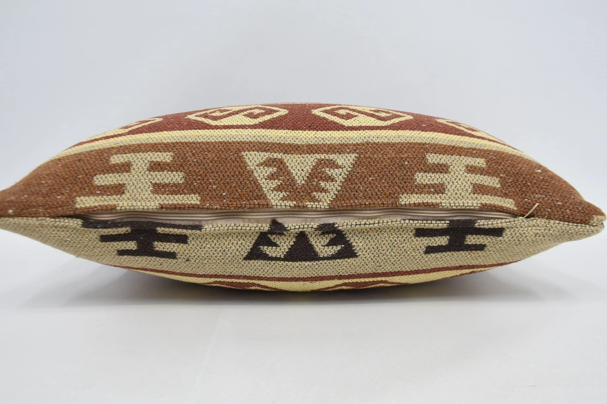 Gift Pillow, 16"x24" Brown Pillow Case, Nautical Throw Cushion Case, Boho Pillow, Muted Cushion Cover, Antique Pillows