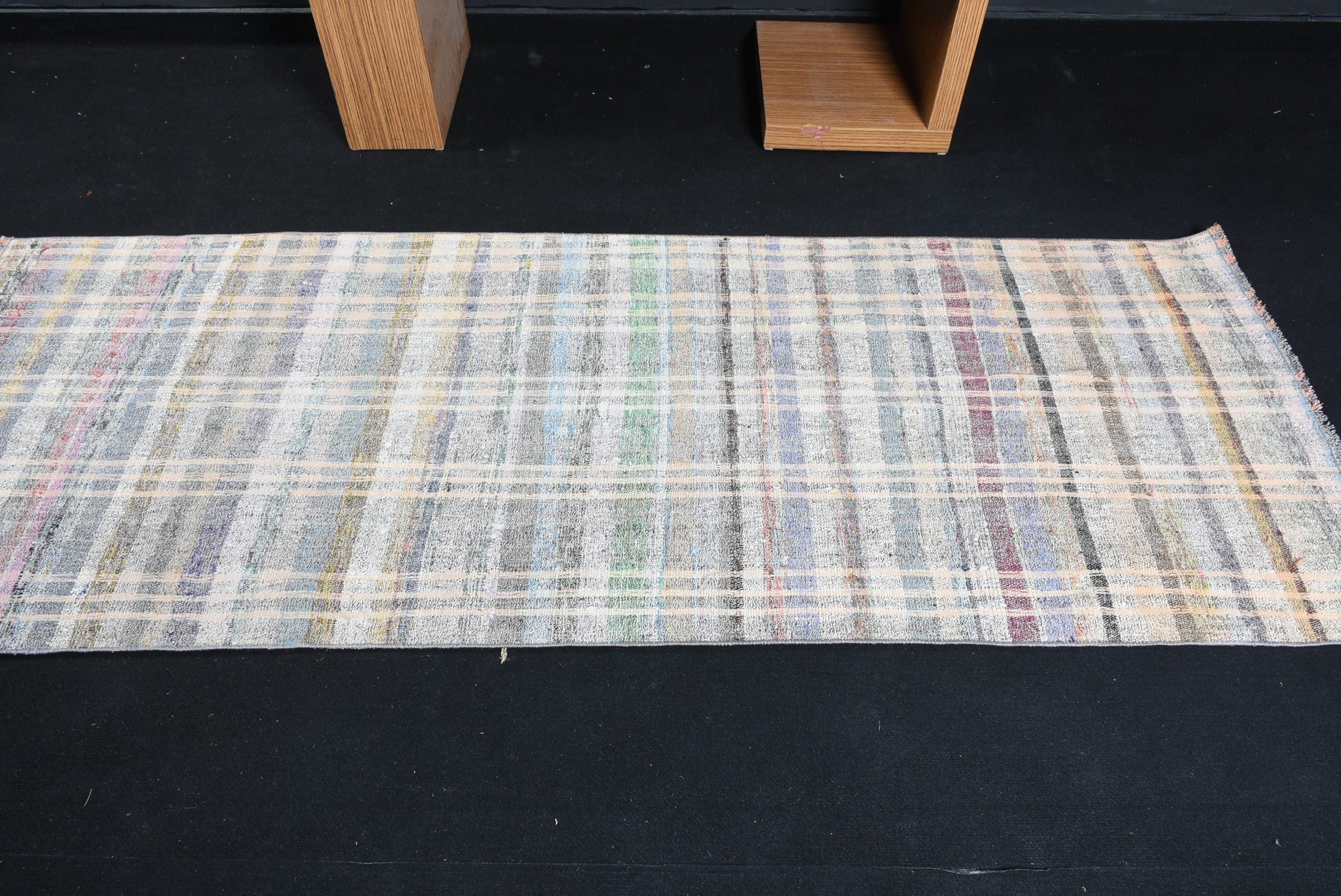 Beige Anatolian Rug, Anatolian Rug, Kilim, Vintage Rug, Kitchen Rugs, Turkish Rugs, Home Decor Rug, Hallway Rugs, 3x7.6 ft Runner Rugs