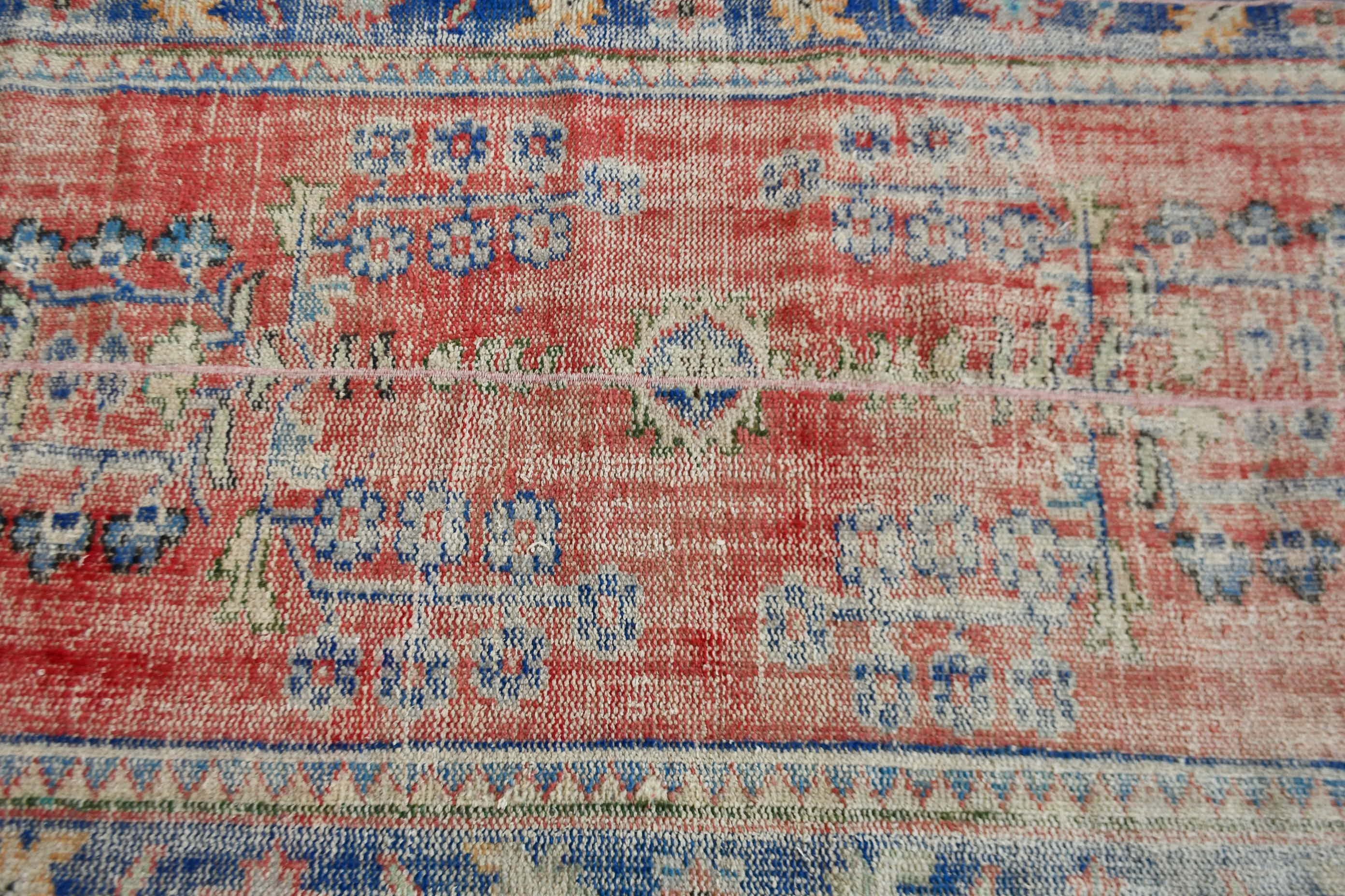 Pale Rug, Art Rug, Stair Rugs, Oriental Rug, Vintage Rug, 3.3x9.1 ft Runner Rug, Red Bedroom Rug, Rugs for Runner, Kitchen Rug, Turkish Rug