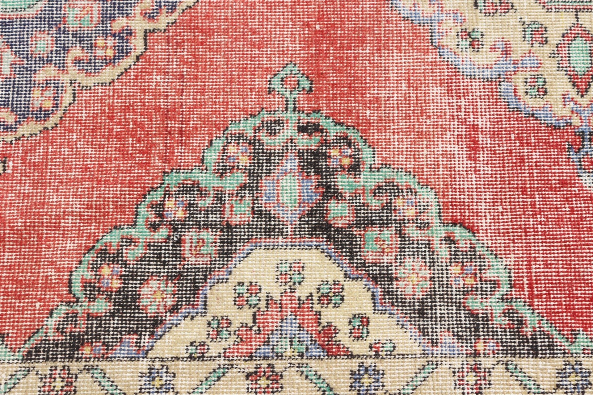 Red Floor Rug, Vintage Rugs, Cool Rugs, 4.8x12.4 ft Runner Rug, Antique Rugs, Hallway Rug, Rugs for Hallway, Stair Rug, Turkish Rug