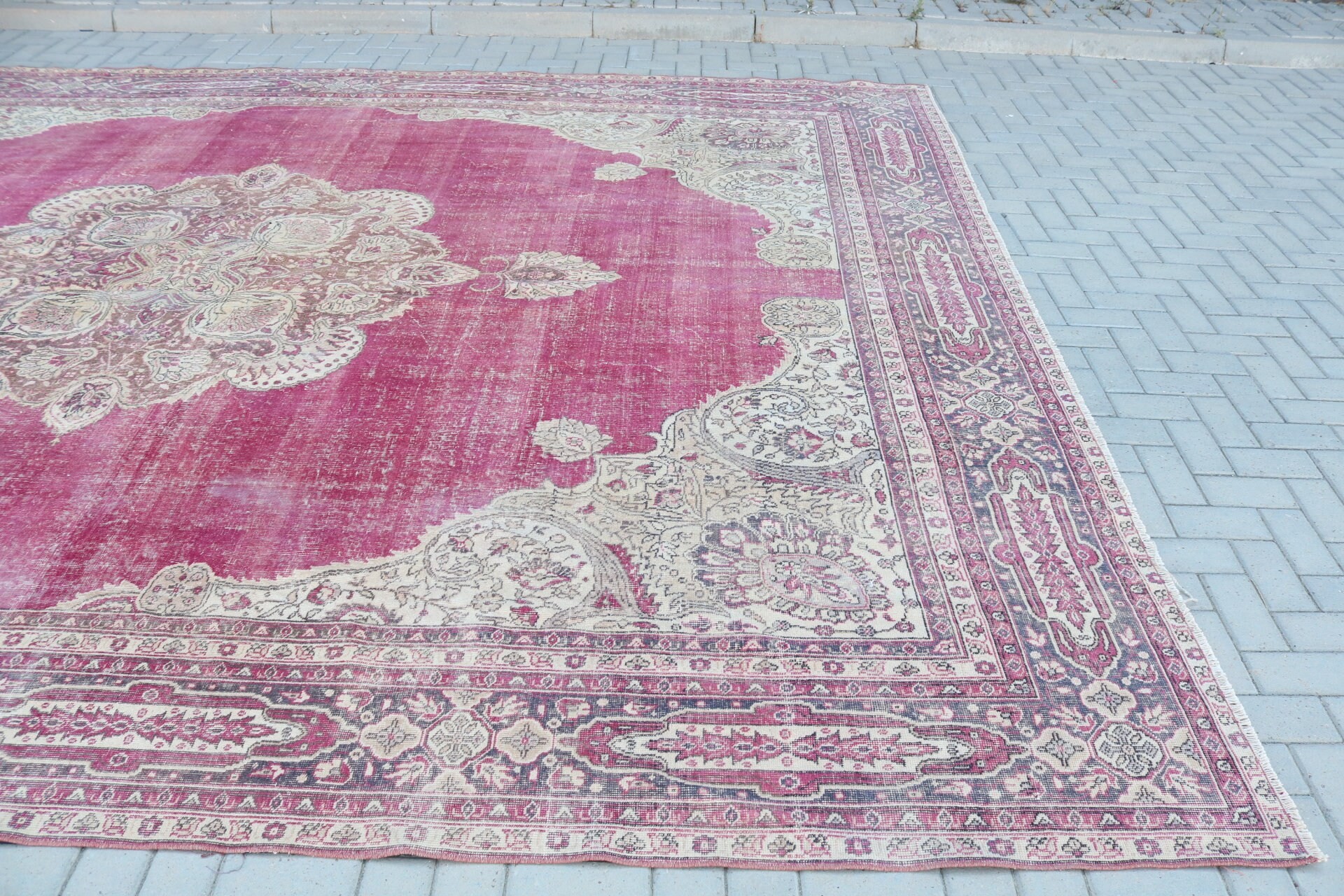 Vintage Halılar, Oturma Odası Halısı, Salon Halıları, Fas Halıları, 12.1x14.4 ft Büyük Boy Halı, Aztek Halısı, Salon Halıları, Oryantal Halılar, Türk Halısı