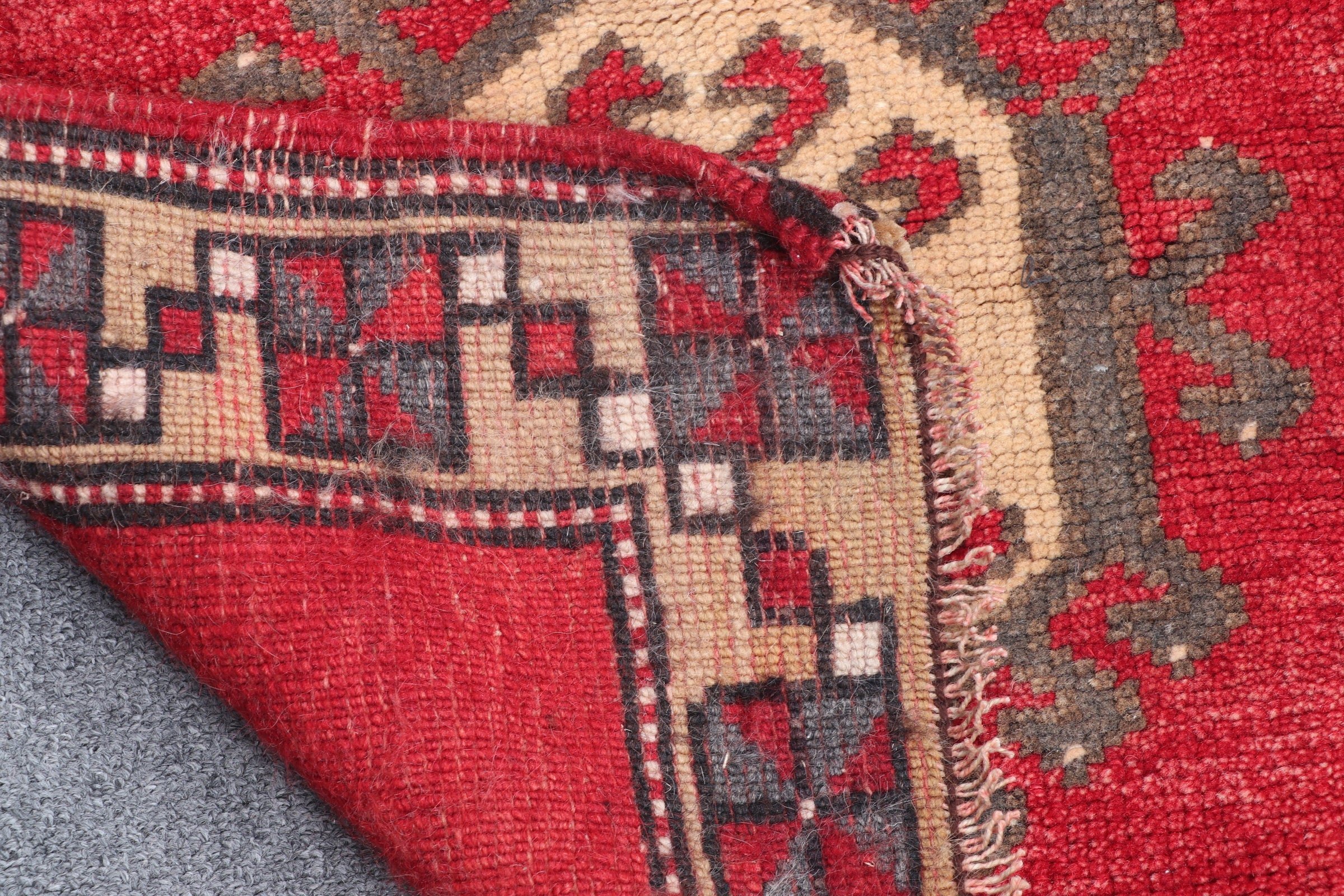 Car Mat Rug, 1.9x2.9 ft Small Rugs, Rugs for Door Mat, Kitchen Rug, Turkish Rugs, Red Oriental Rug, Vintage Rugs, Cool Rug