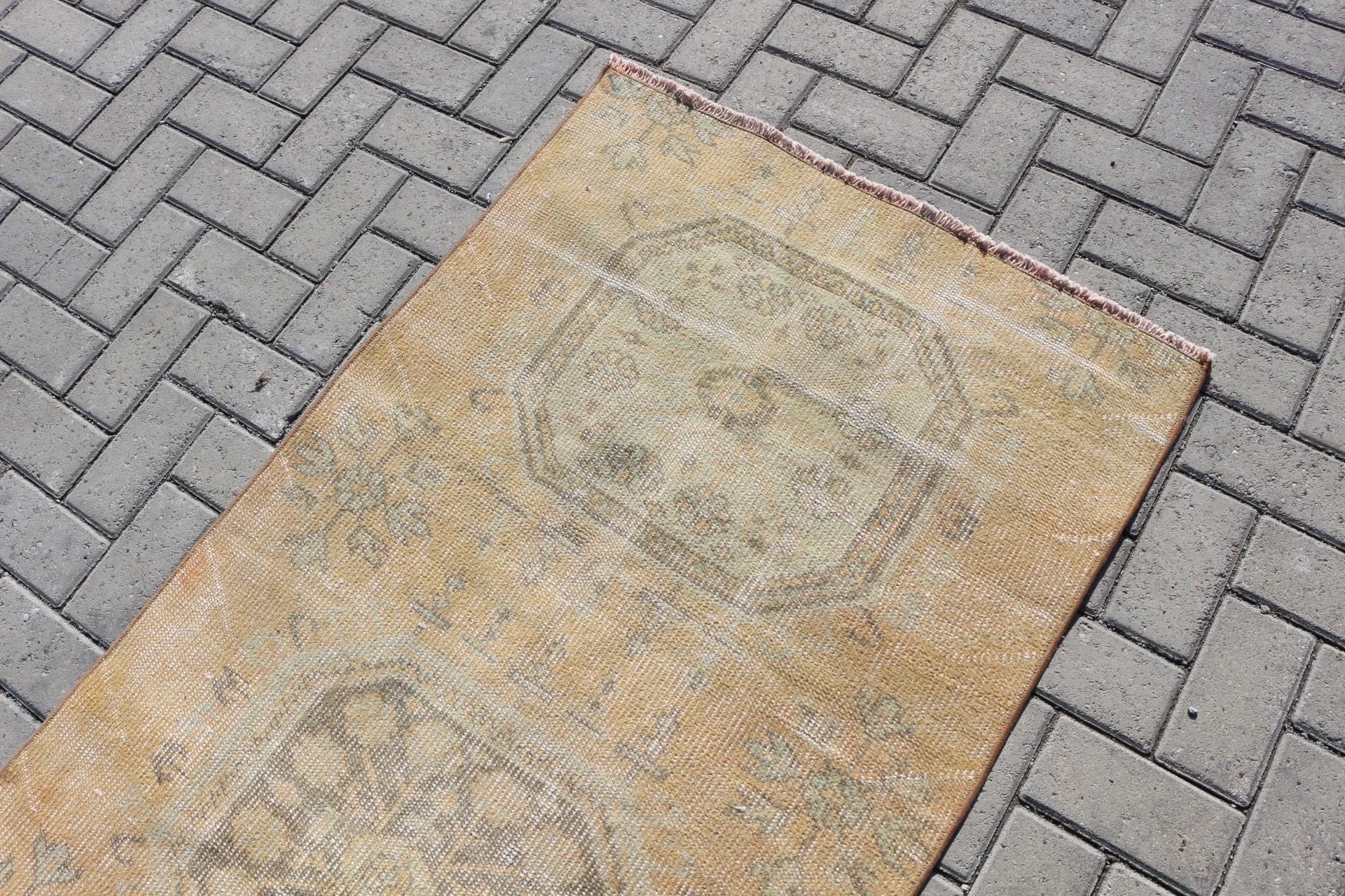 Bedroom Rug, Antique Rug, 2.9x4.2 ft Small Rug, Bathroom Rugs, Turkish Rugs, Anatolian Rugs, Brown Wool Rugs, Organic Rug, Vintage Rugs