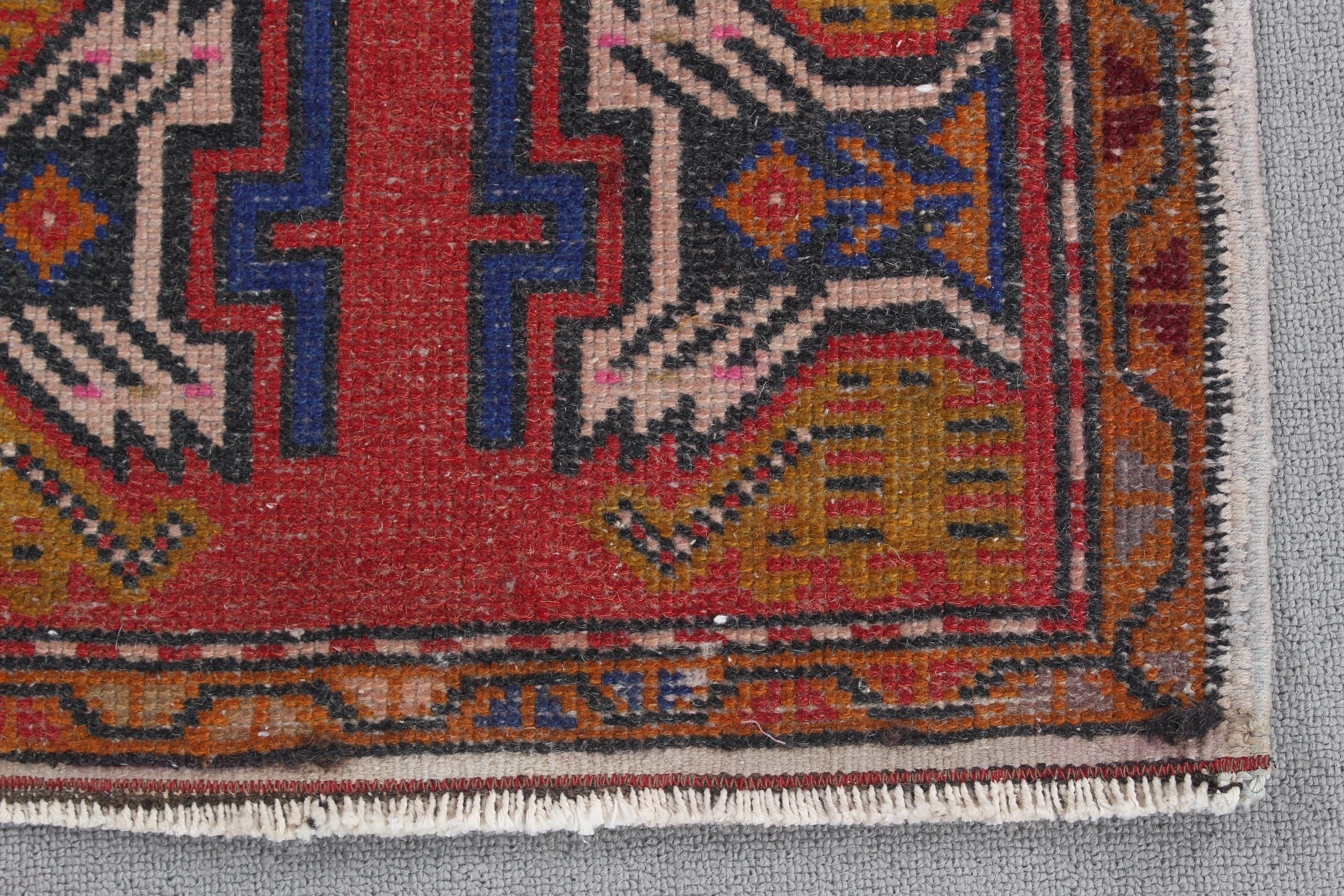 Vintage Rugs, Bedroom Rugs, Small Vintage Rug, Red Oriental Rug, 1.7x3.3 ft Small Rug, Kitchen Rug, Turkish Rugs, Small Area Rugs, Boho Rug