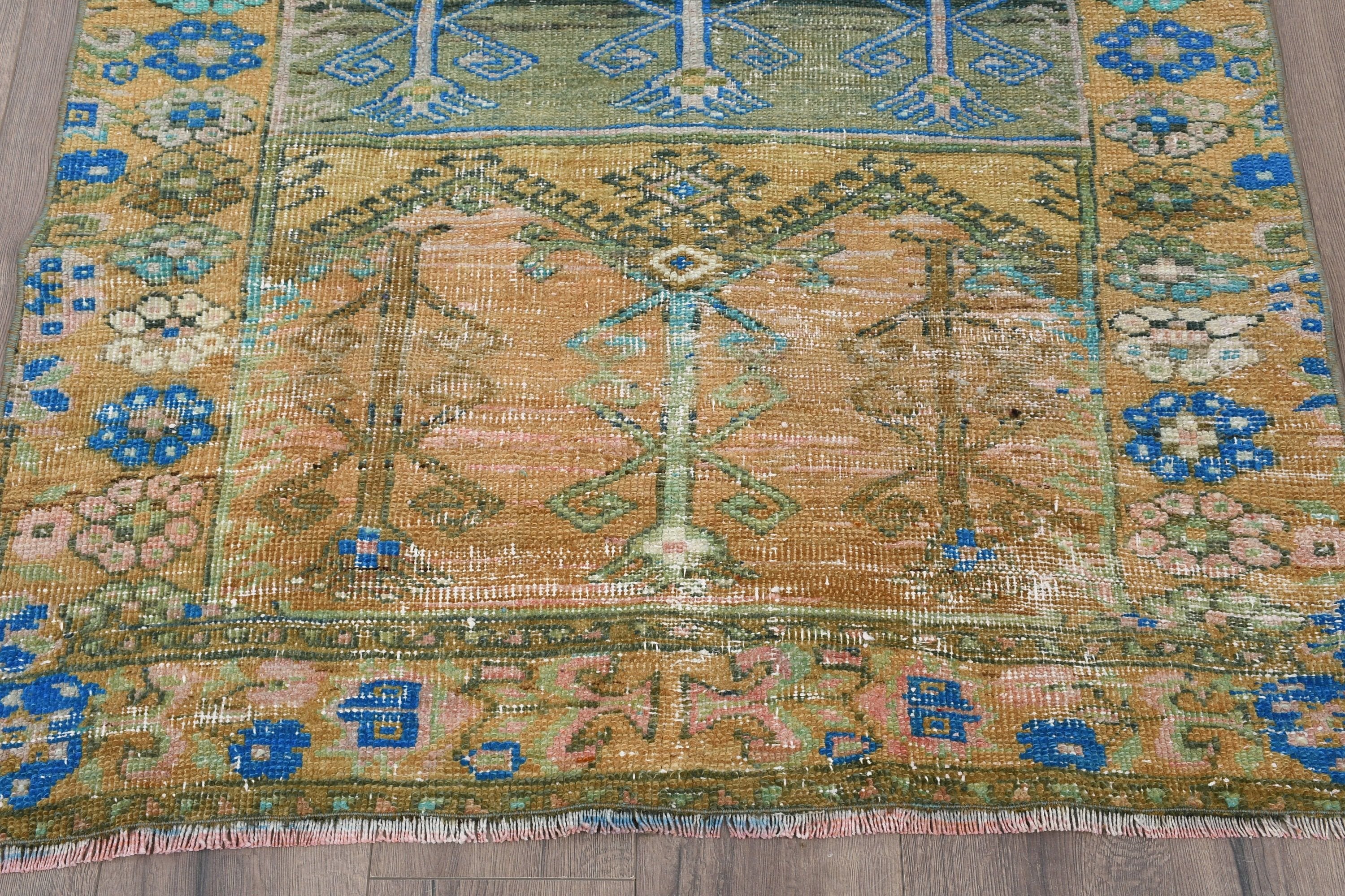 Rugs for Entry, Kitchen Rug, Vintage Rugs, Blue Oriental Rug, Turkish Rug, 3.6x6.4 ft Accent Rugs, Bedroom Rug, Nursery Rug, Moroccan Rug