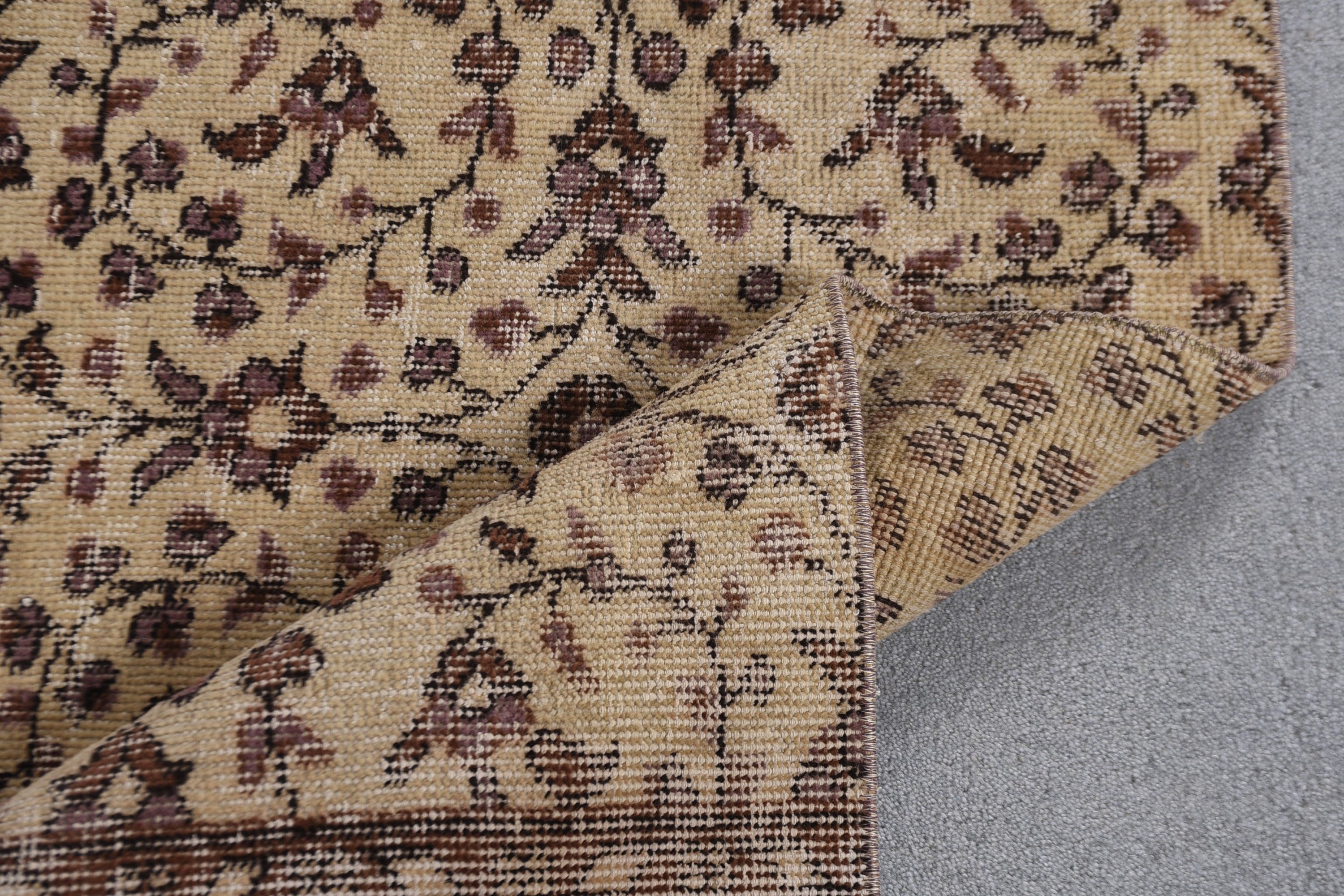 Anatolian Rug, Beige  2x6.8 ft Runner Rugs, Hallway Rug, Handwoven Rug, Turkish Rugs, Kitchen Rugs, Stair Rug, Vintage Rug