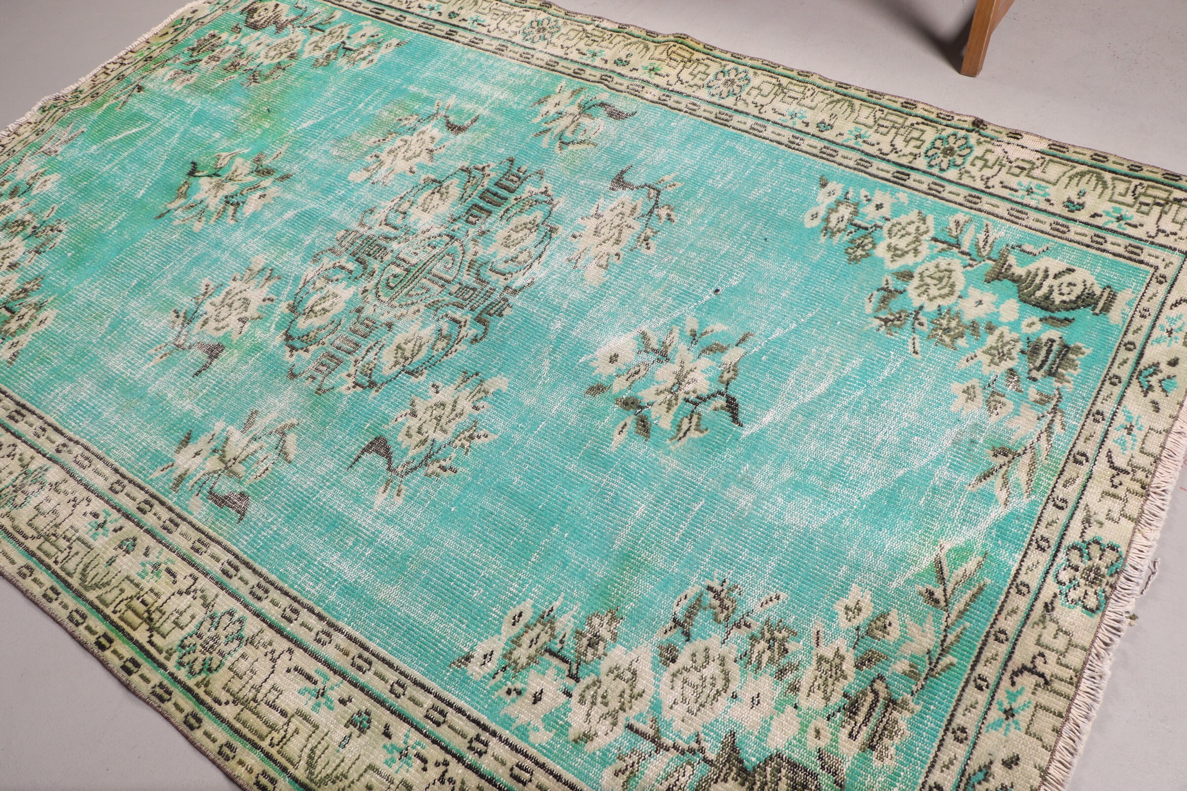 Living Room Rug, Salon Rug, Vintage Rug, 5.7x8.2 ft Large Rug, Blue Moroccan Rug, Turkish Rugs, Organic Rug, Moroccan Rugs