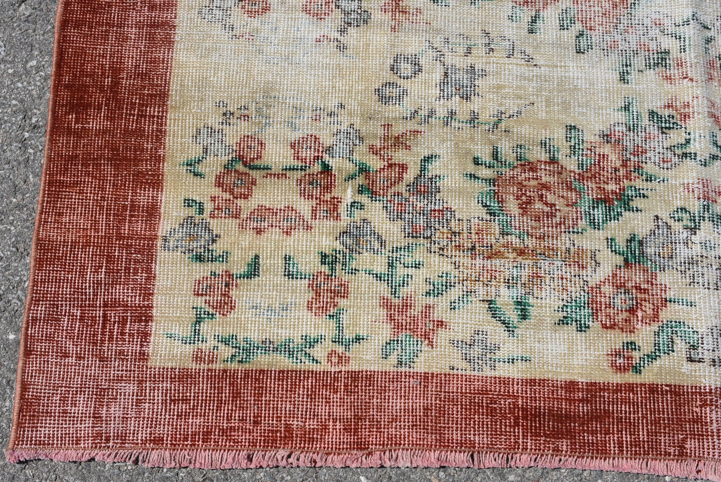 Vintage Rugs, Bedroom Rugs, Dining Room Rugs, Cute Rug, Rugs for Bedroom, Turkish Rug, 4.8x8 ft Area Rugs, Red Oriental Rug, Anatolian Rugs