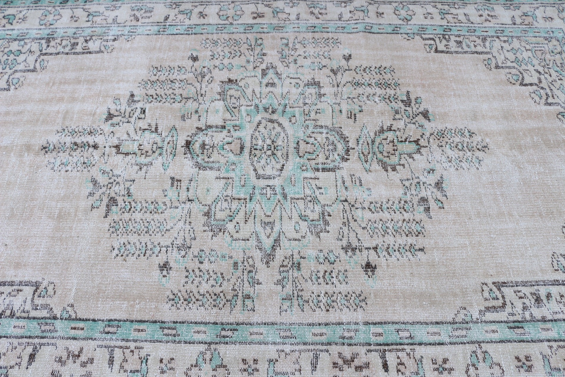 Vintage Rug, Moroccan Rug, Floor Rugs, Rugs for Bedroom, Salon Rug, Beige Wool Rugs, Dining Room Rug, Turkish Rug, 5.3x8.7 ft Large Rugs