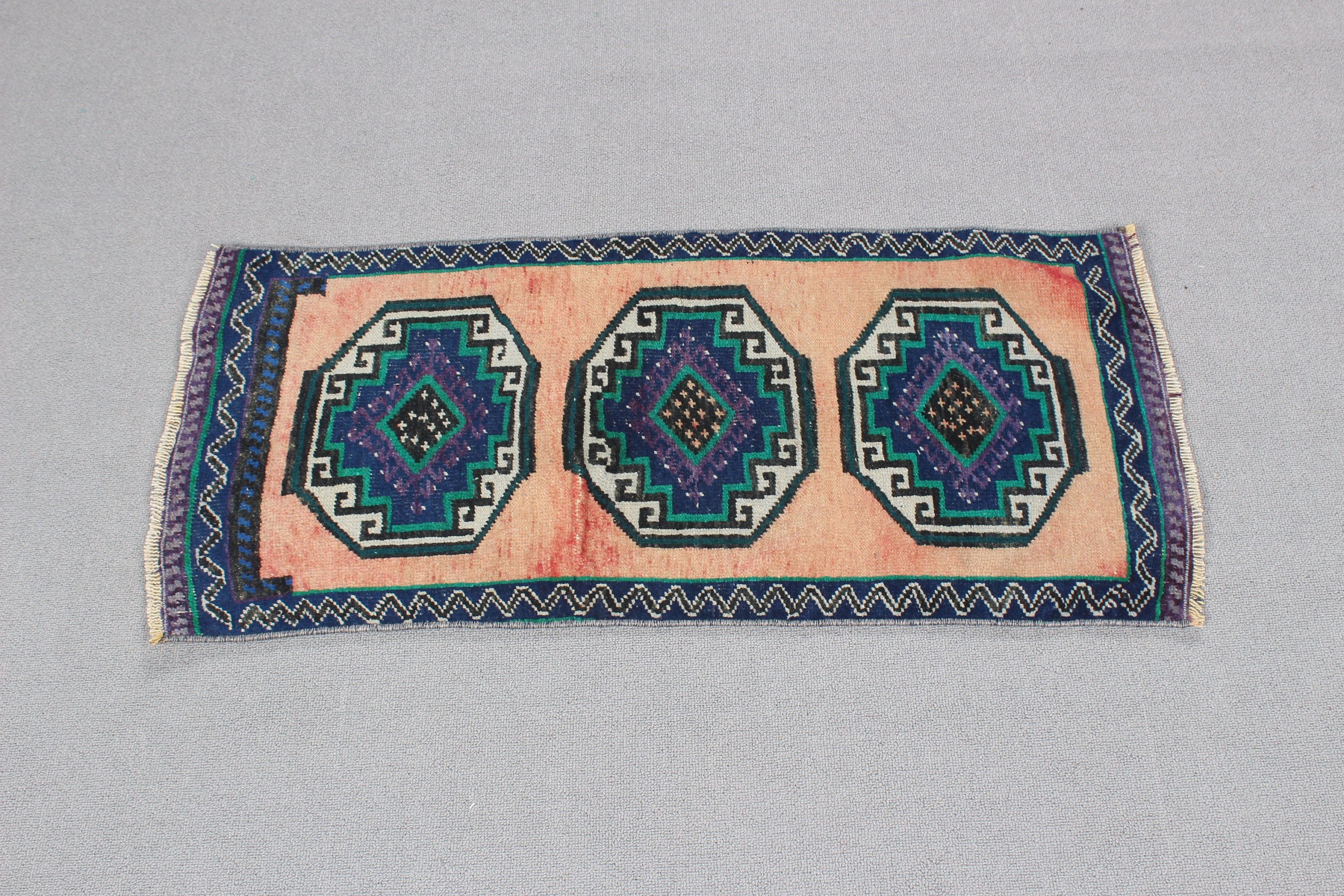 1.5x3.1 ft Küçük Halılar, Ev Dekorasyonu Halıları, Mutfak Halısı, Vintage Halılar, Hindi Halıları, Oushak Halısı, Türk Halısı, Çocuk Halısı, Yeşil Oryantal Halılar