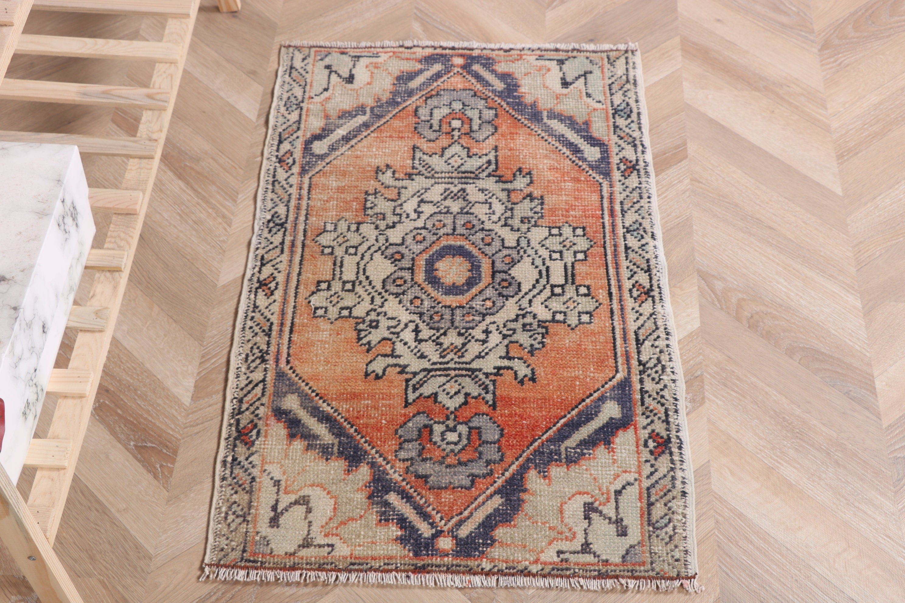 Düz Dokuma Halı, Vintage Halılar, Mutfak Halıları, Modern Halı, Anadolu Halısı, 1.7x2.8 ft Küçük Halı, Beyaz Yün Halılar, Küçük Boho Halıları, Türk Halıları