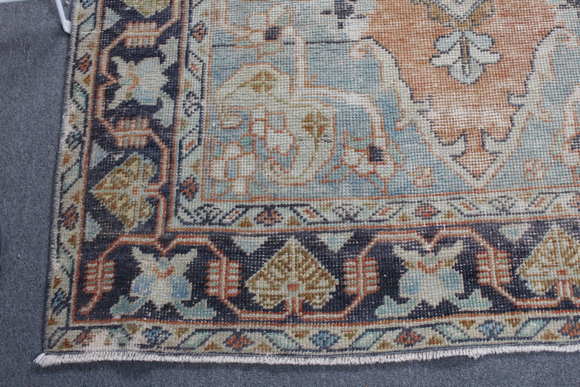 Boho Halı, Yatak Odası Halısı, Harika Halılar, Zemin Halıları, 4,8x8,2 ft Alan Halısı, Turuncu Yün Halı, Vintage Halı, Eklektik Halı, Yer Halısı, Türk Halısı