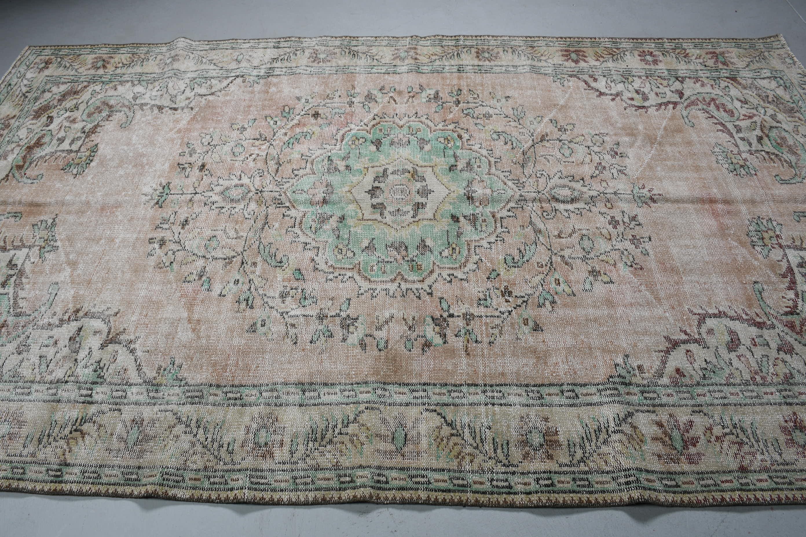 Kitchen Rugs, Living Room Rug, Vintage Rugs, Rugs for Salon, Beige  5.8x9.7 ft Large Rug, Bedroom Rug, Turkish Rugs, Wool Rug