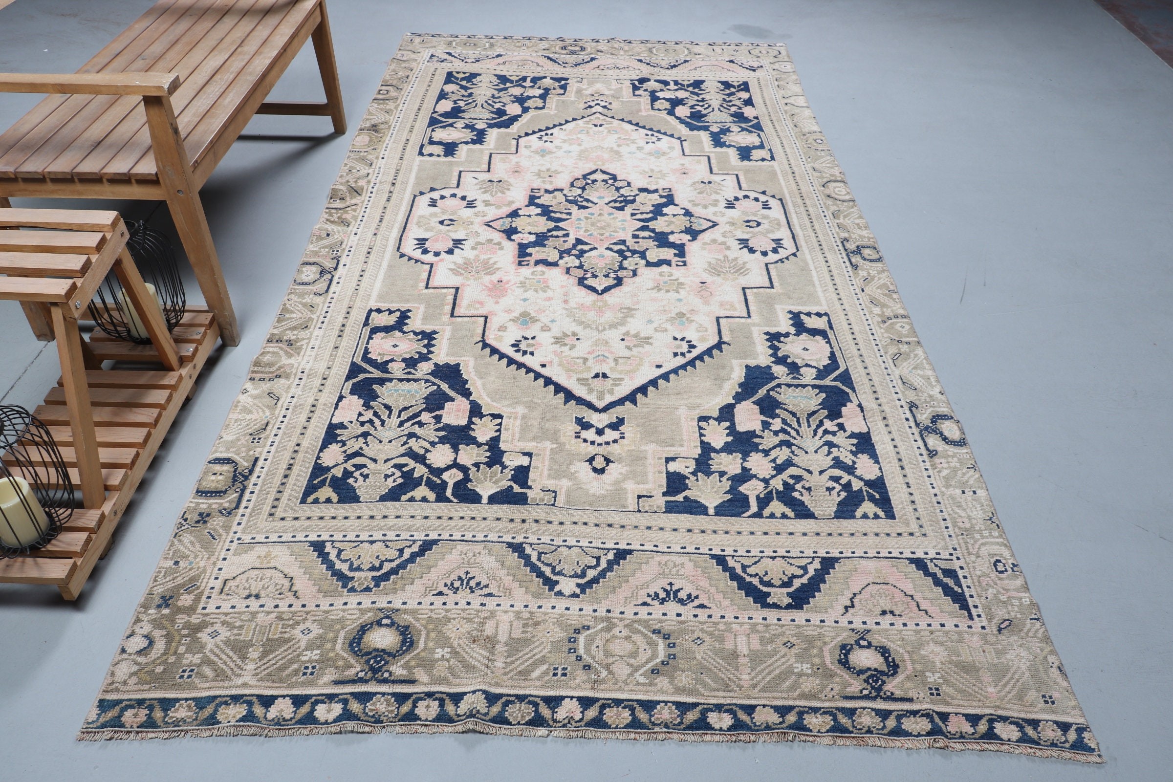 Living Room Rug, Beige Floor Rug, Cool Rug, Rugs for Bedroom, Floor Rugs, Bedroom Rug, Turkish Rugs, Vintage Rug, 5.2x10.3 ft Large Rug