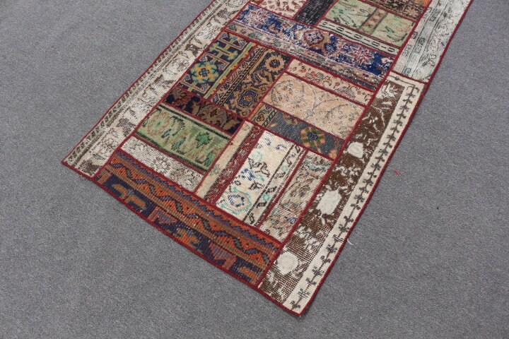 Moroccan Rugs, Rugs for Kitchen, Turkish Rug, Brown Home Decor Rug, Kitchen Rug, Vintage Rug, 3.1x8.3 ft Runner Rug, Art Rug