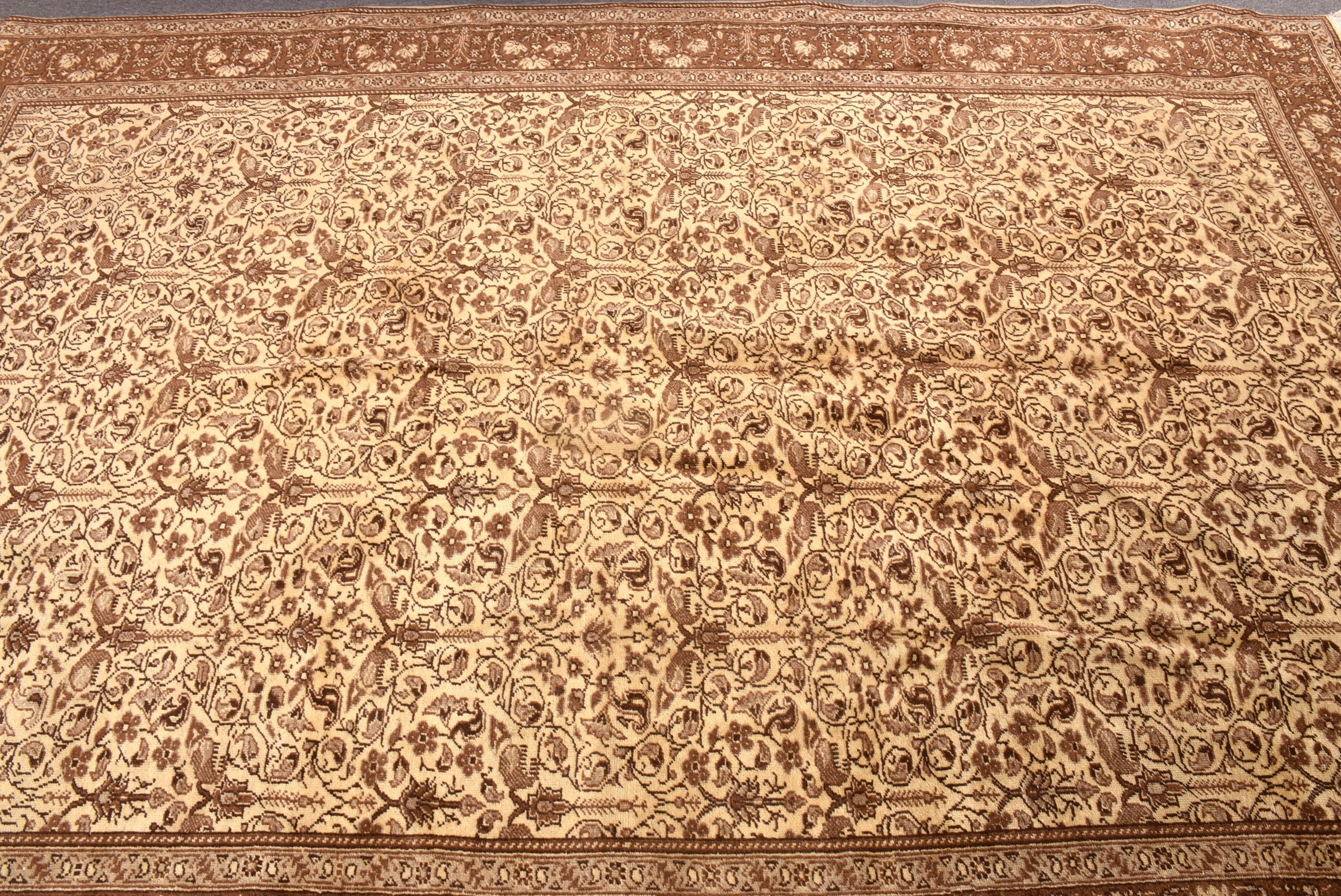 Ev Dekor Halısı, 6.2x9.5 ft Büyük Halılar, El Dokuma Halı, Yemek Odası Halıları, Vintage Halılar, Bej Fas Halısı, Yatak Odası Halıları, Türk Halıları