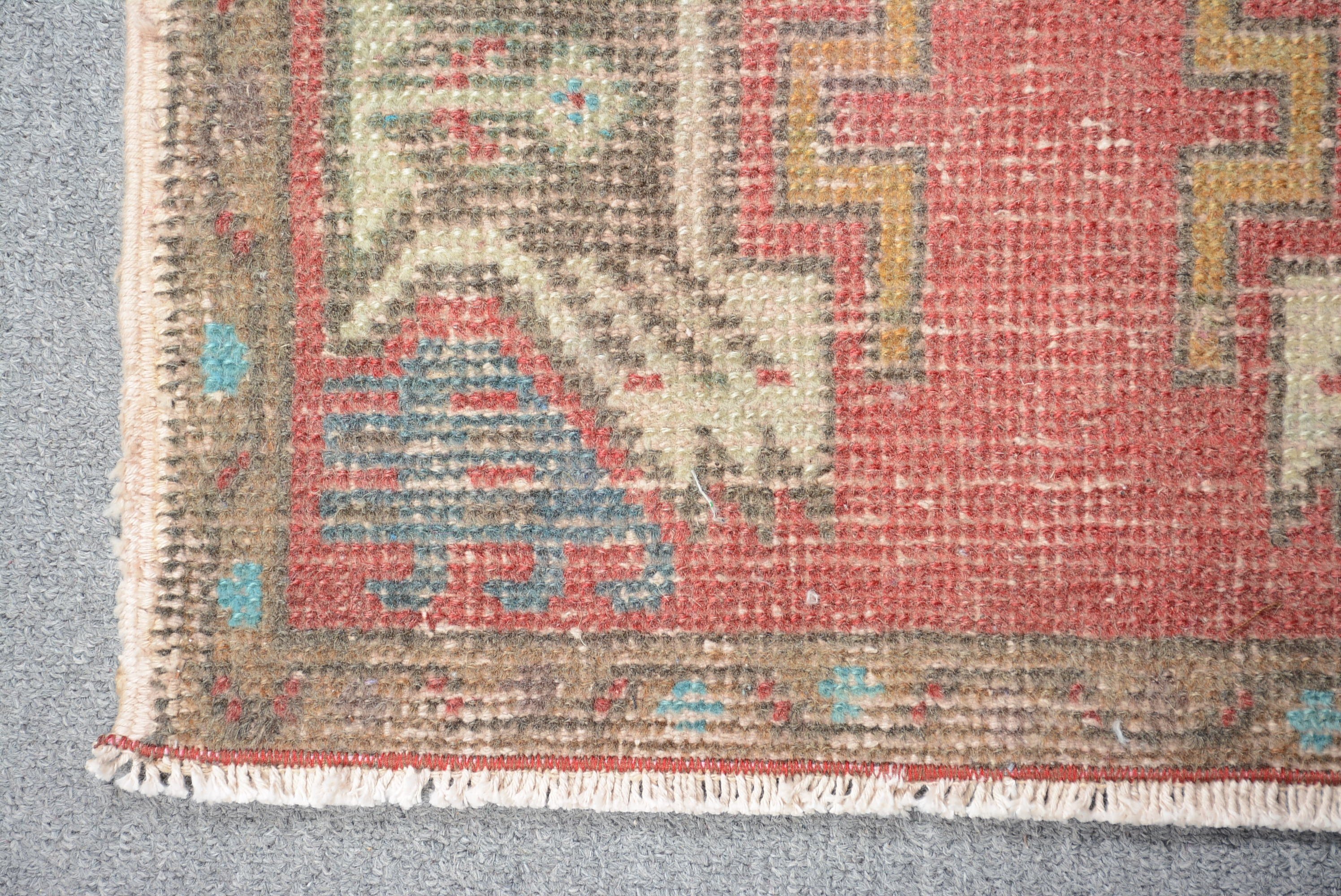 Oriental Rugs, Red Oriental Rugs, Wall Hanging Rug, 1.6x3.3 ft Small Rug, Vintage Rugs, Designer Rug, Car Mat Rug, Floor Rug, Turkish Rug