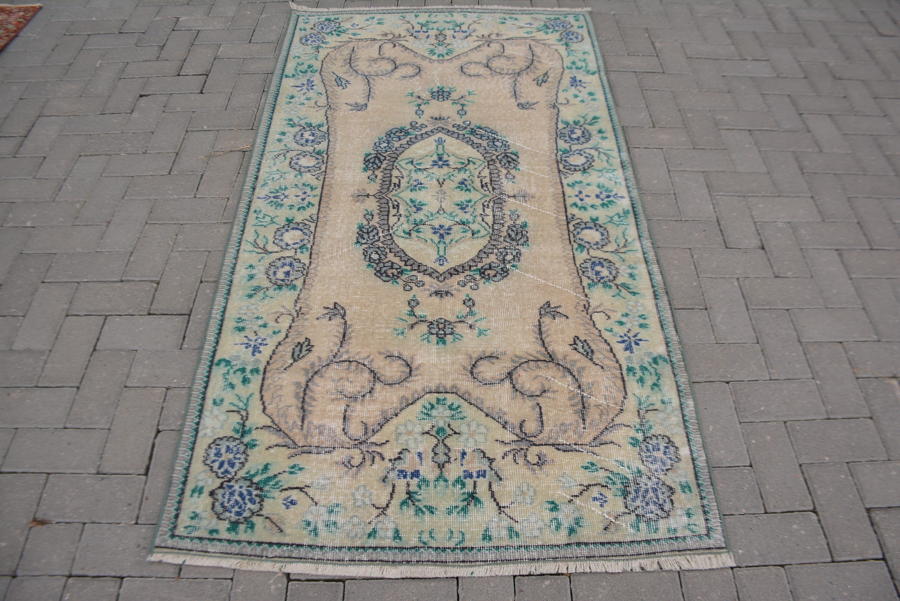 Kitchen Rugs, Bedroom Rug, Outdoor Rug, Antique Rug, Vintage Rug, 3.5x6.6 ft Accent Rugs, Nursery Rugs, Rugs for Nursery, Turkish Rug