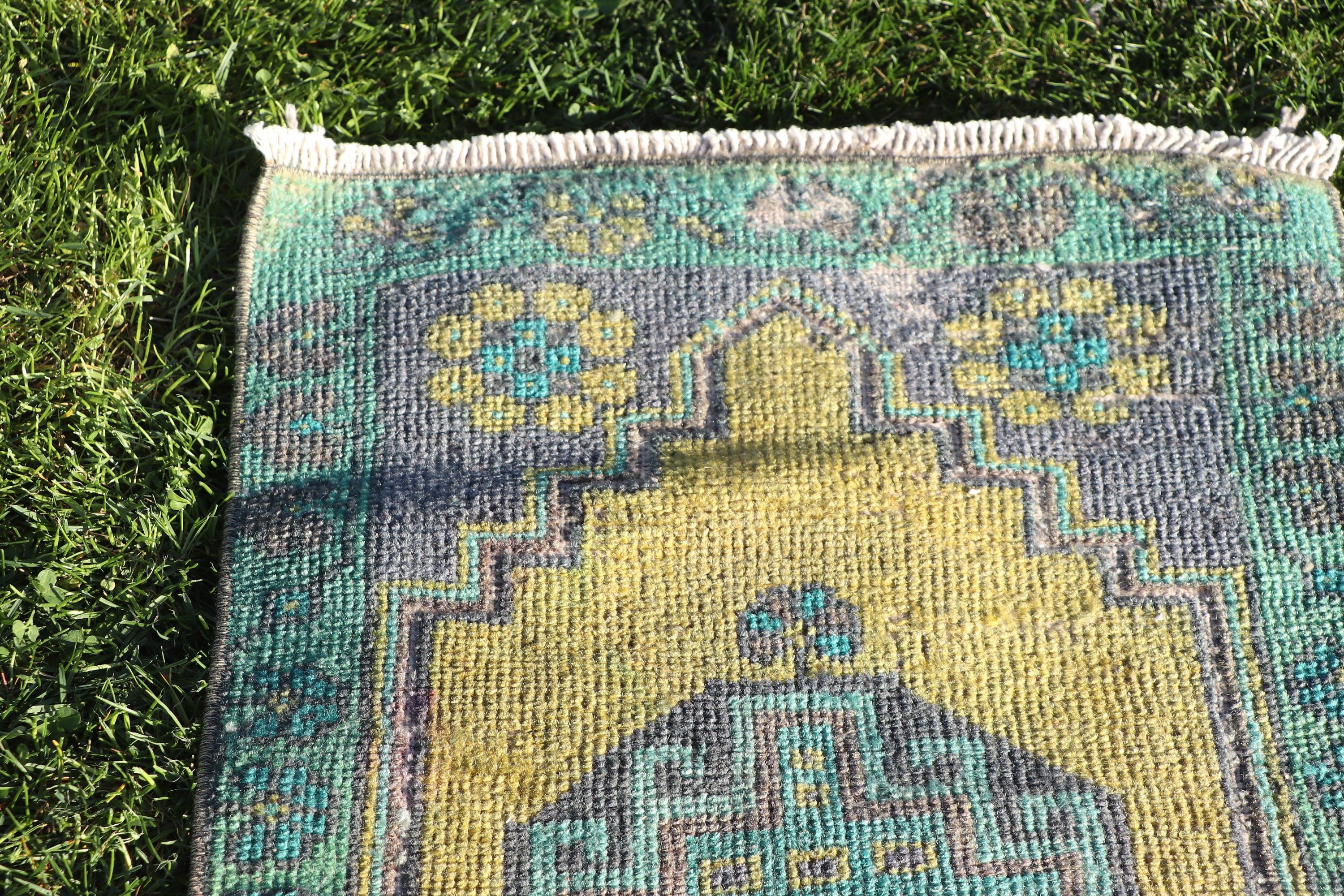 1.5x3.1 ft Small Rugs, Statement Rug, Bedroom Rugs, Vintage Rug, Home Decor Rugs, Turkish Rug, Yellow Luxury Rugs, Wall Hanging Rug