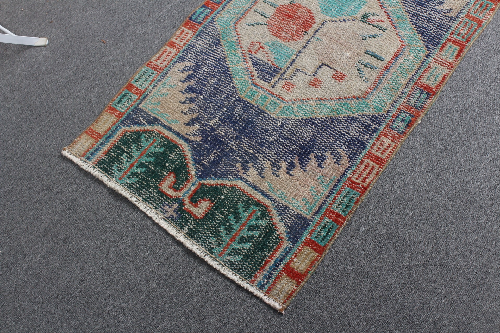 Car Mat Rug, 2x3.6 ft Small Rugs, Turkish Rug, Home Decor Rugs, Rugs for Bedroom, Vintage Rug, Blue Oriental Rug, Door Mat Rug, Floor Rug