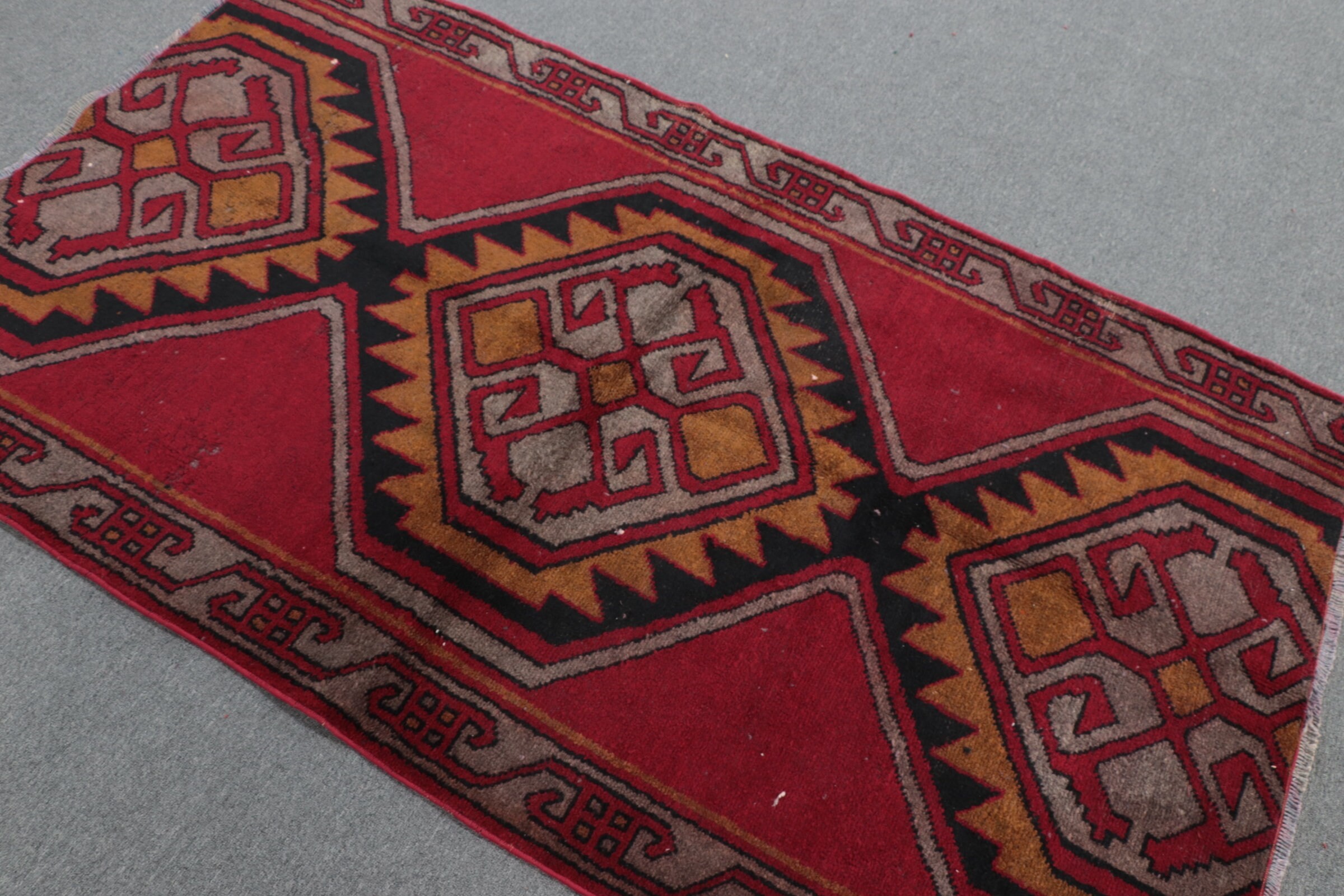 Rugs for Indoor, Dining Room Rug, Red Moroccan Rugs, Bedroom Rug, Floor Rugs, Vintage Rug, 3.8x6.6 ft Area Rug, Natural Rug, Turkish Rugs